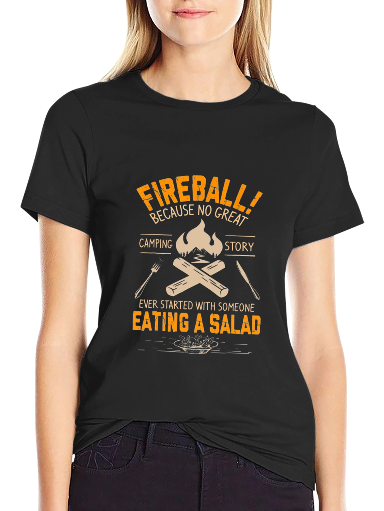 Fireball Camping Story T-Shirt