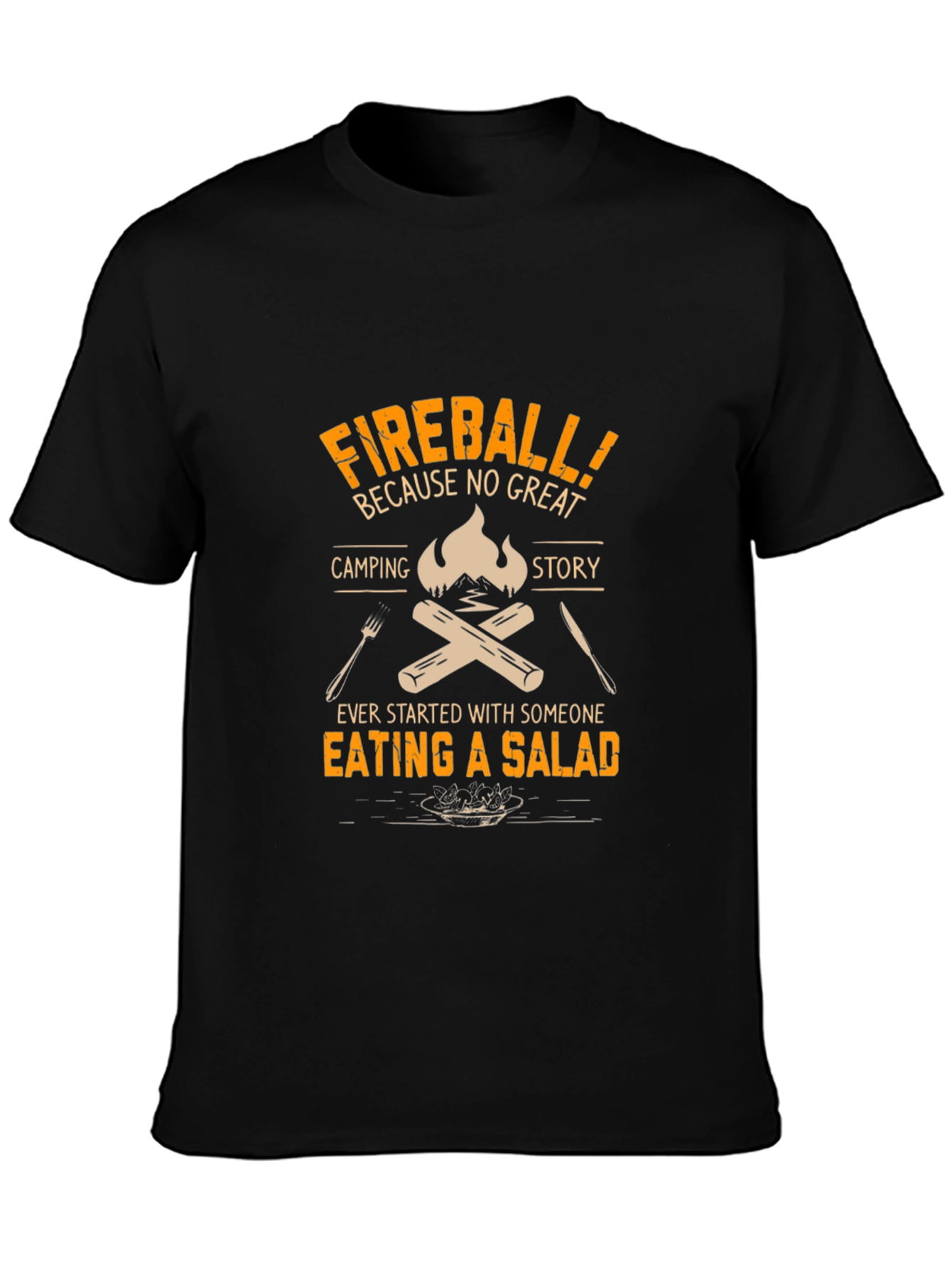 Fireball Camping Story T-Shirt