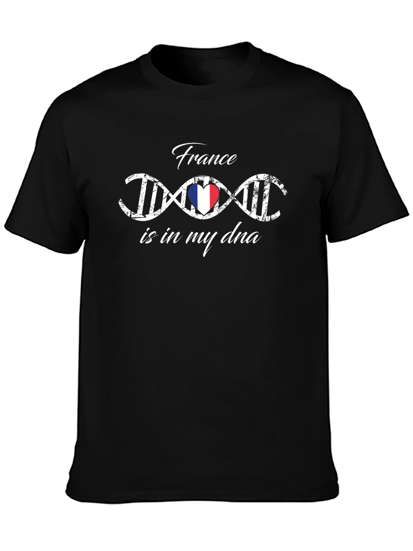 France DNA Black T-Shirt