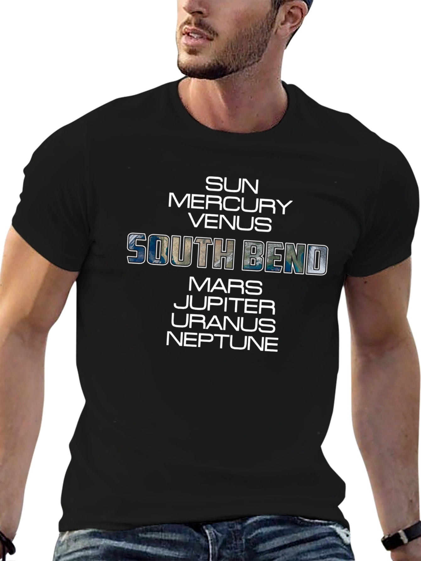 South Bend Planets Graphic Tee - Unique Space Design