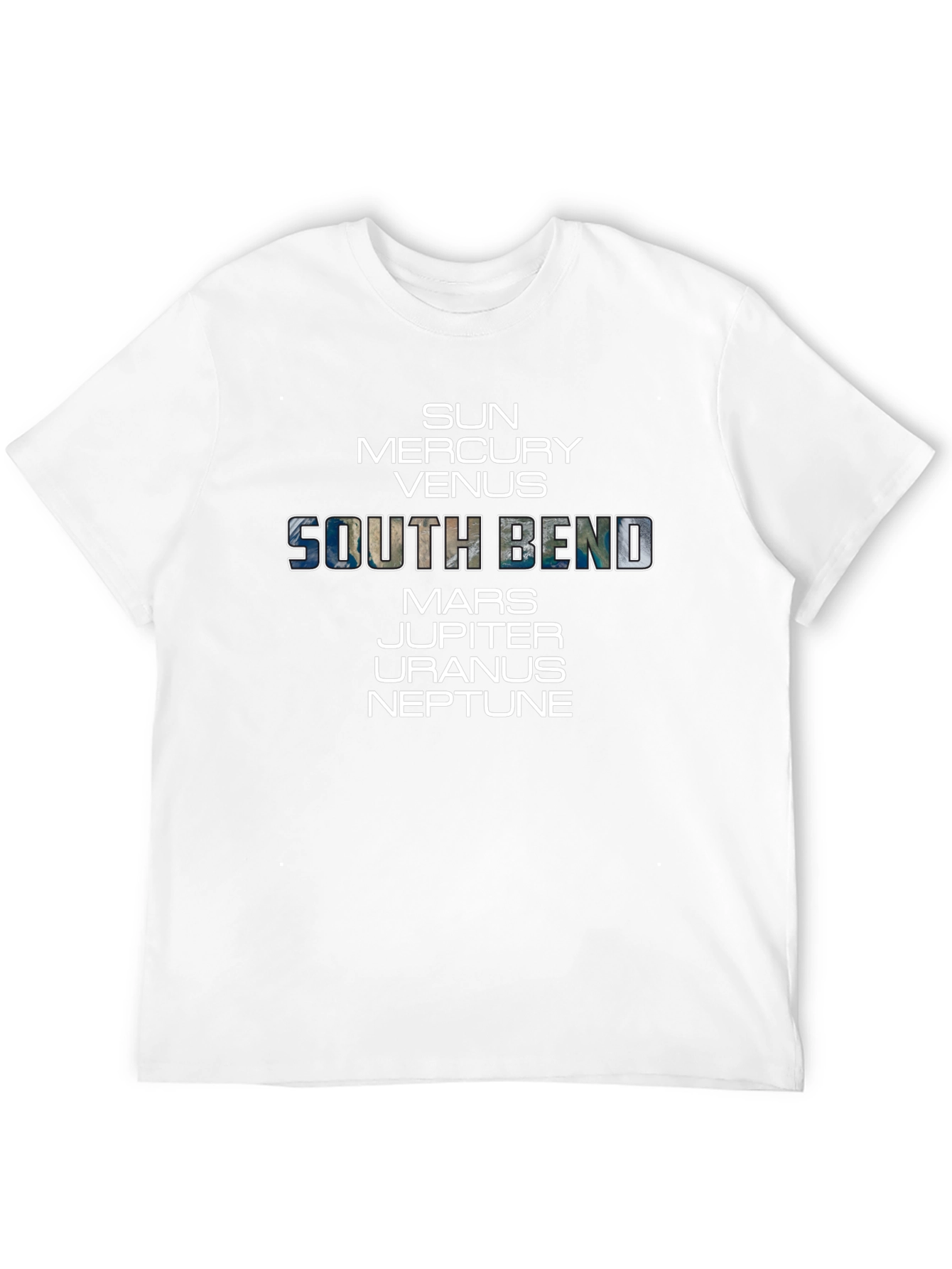 South Bend Planets Graphic Tee - Unique Space Design