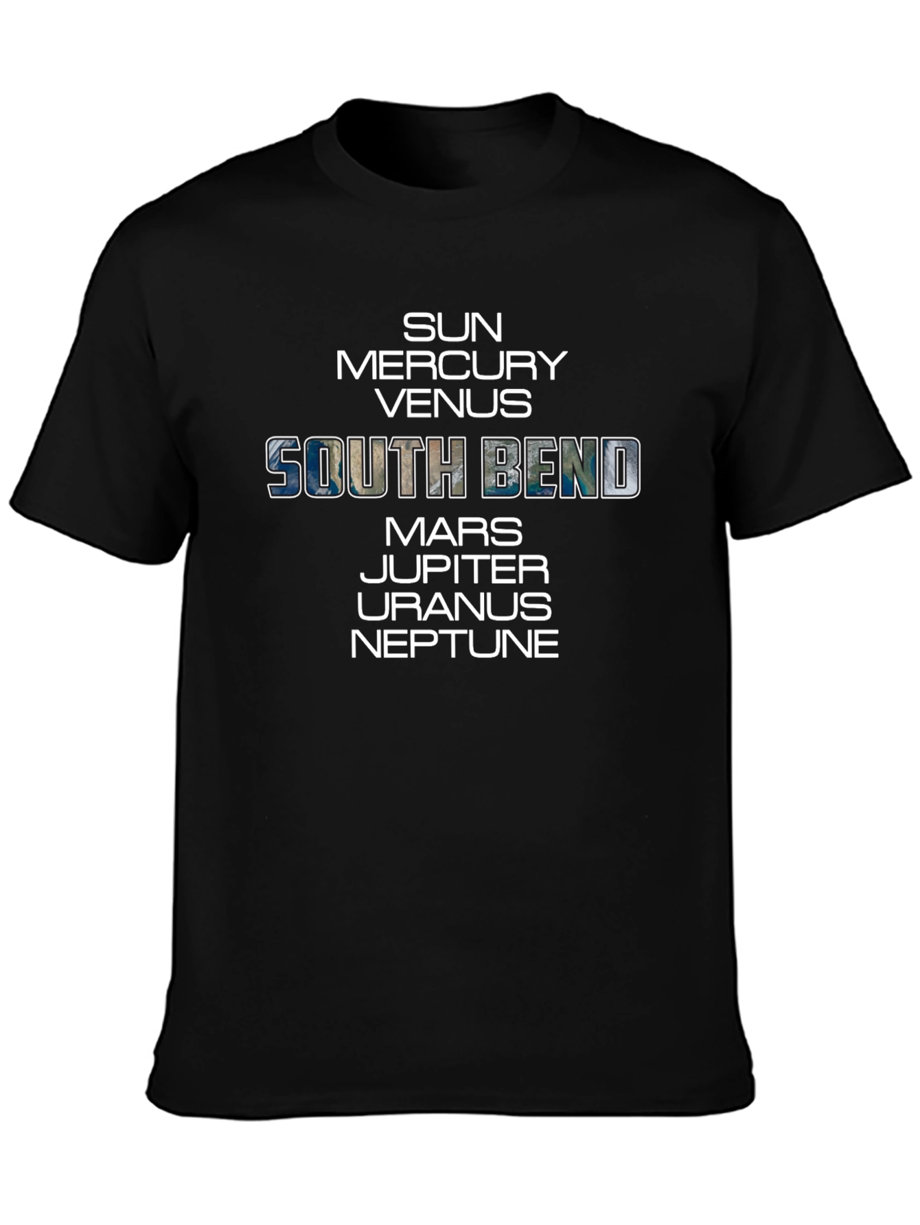 South Bend Planets Graphic Tee - Unique Space Design