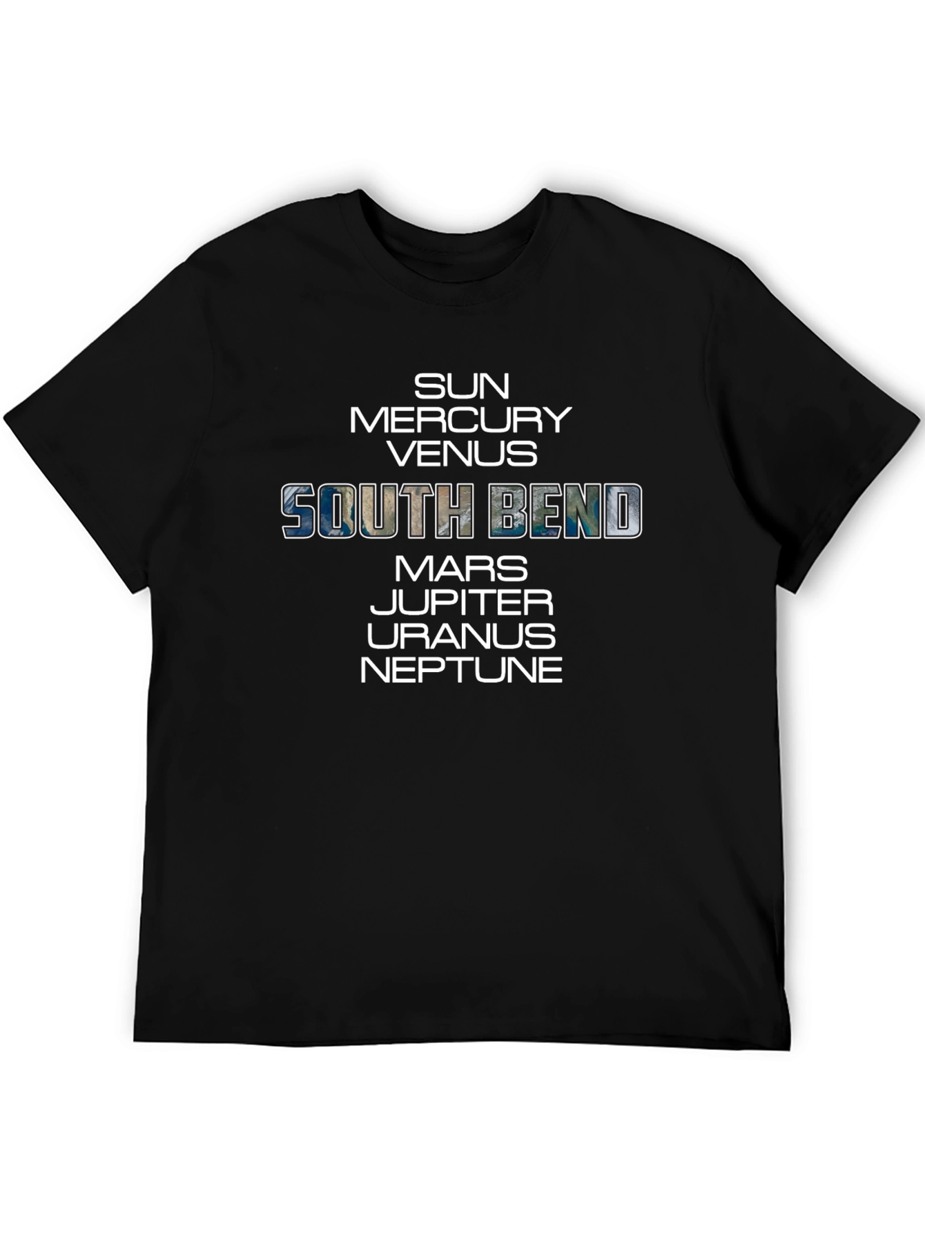 South Bend Planets Graphic Tee - Unique Space Design