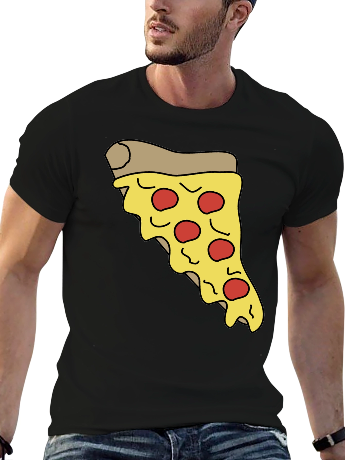 Pizza Slice Graphic Tee - Casual Comfort T-Shirt
