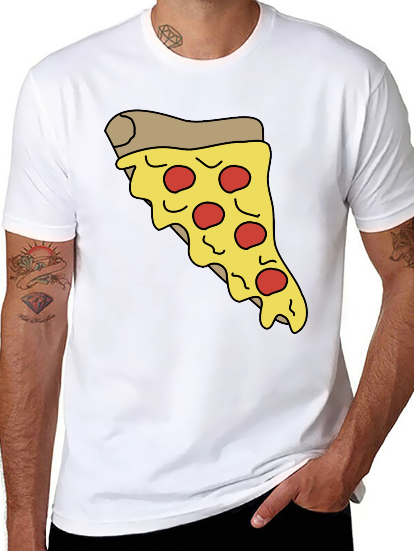 Pizza Slice Graphic Tee - Casual Comfort T-Shirt