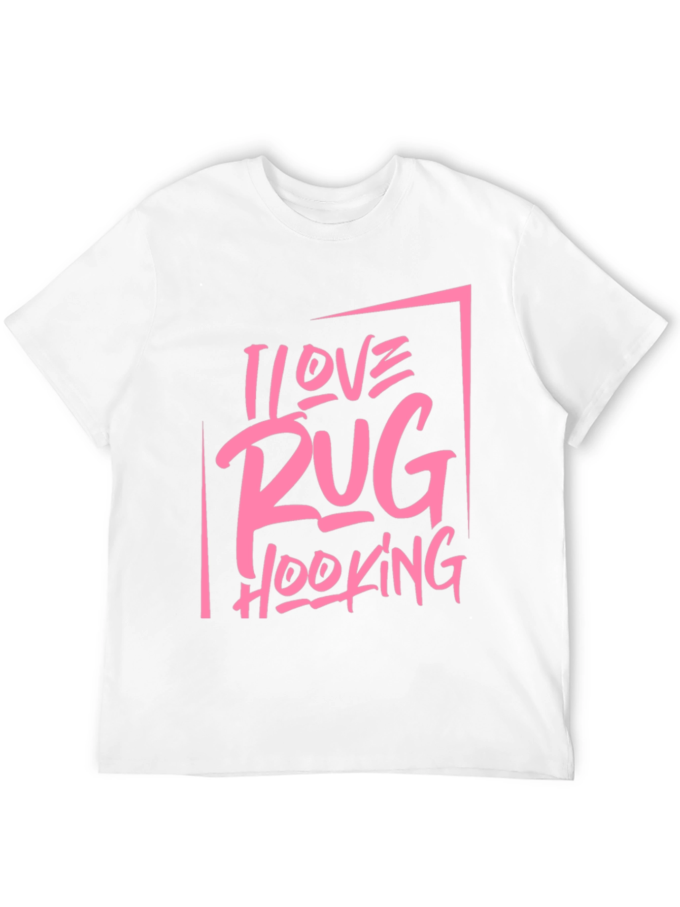 I Love Rug Hooking Graphic Tee - Black