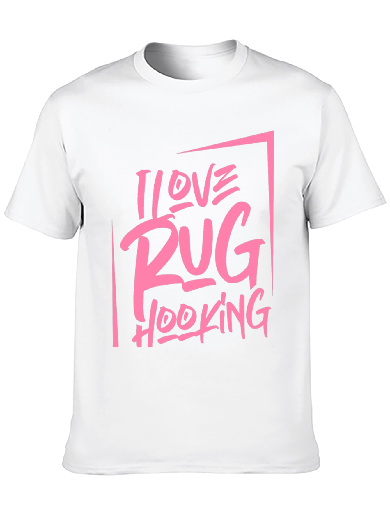 I Love Rug Hooking Graphic Tee - Black