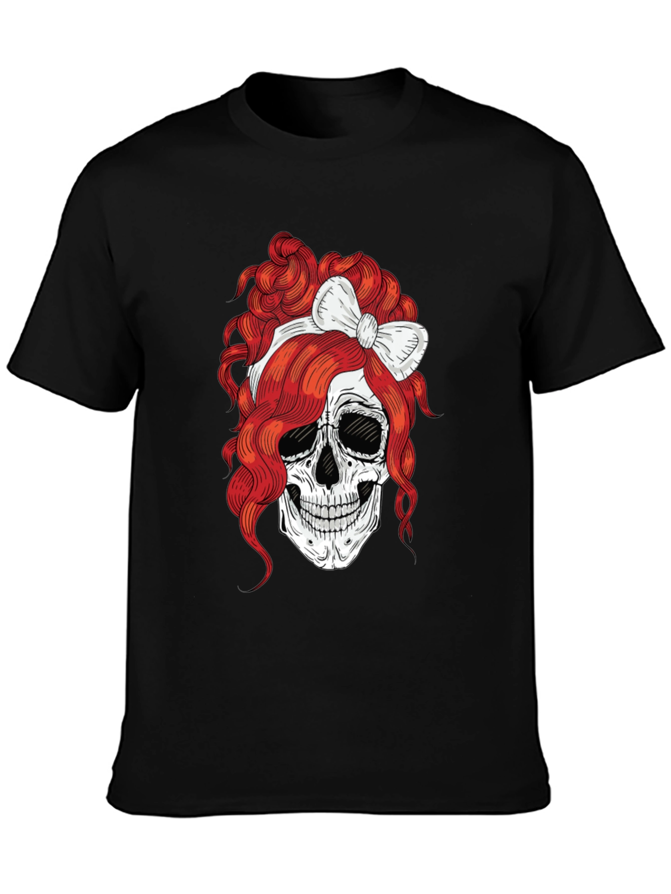 Skull with Bow T-Shirt - Rocker Tee