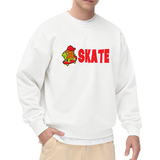 SKATE - Turtle on Skateboard Graphic ԲÁìÎÀÒÂ | Unisex Pullover Sweatshirt