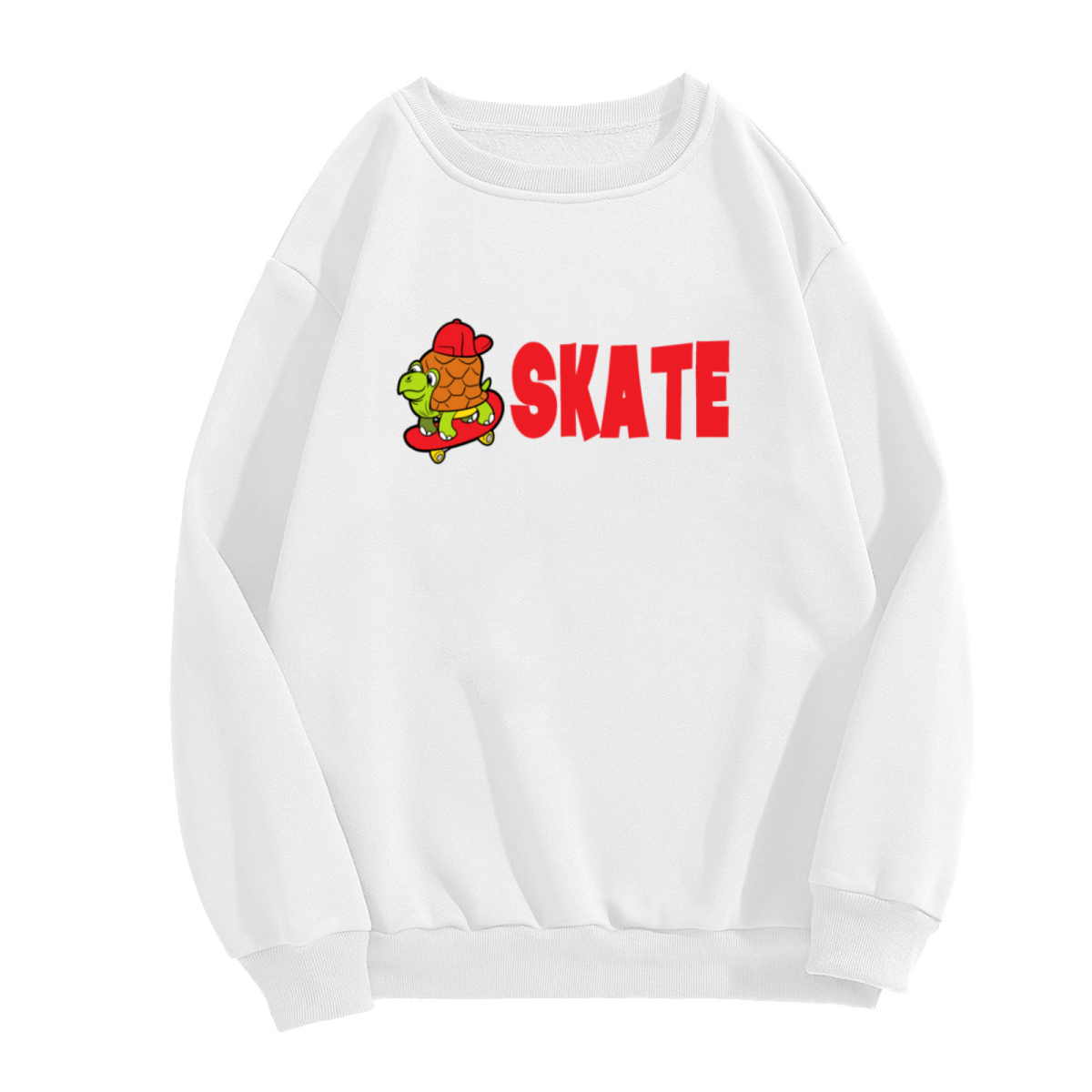 SKATE - Turtle on Skateboard Graphic ԲÁìÎÀÒÂ | Unisex Pullover Sweatshirt