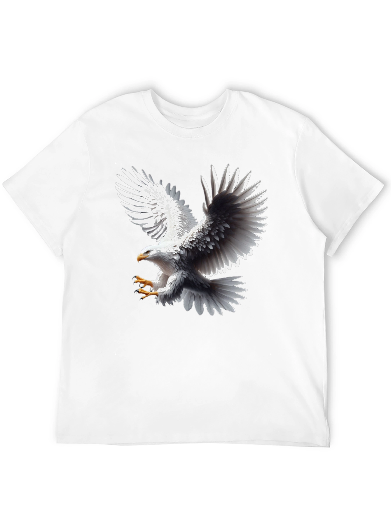 Bold Eagle Graphic Tee - Black Cotton Blend