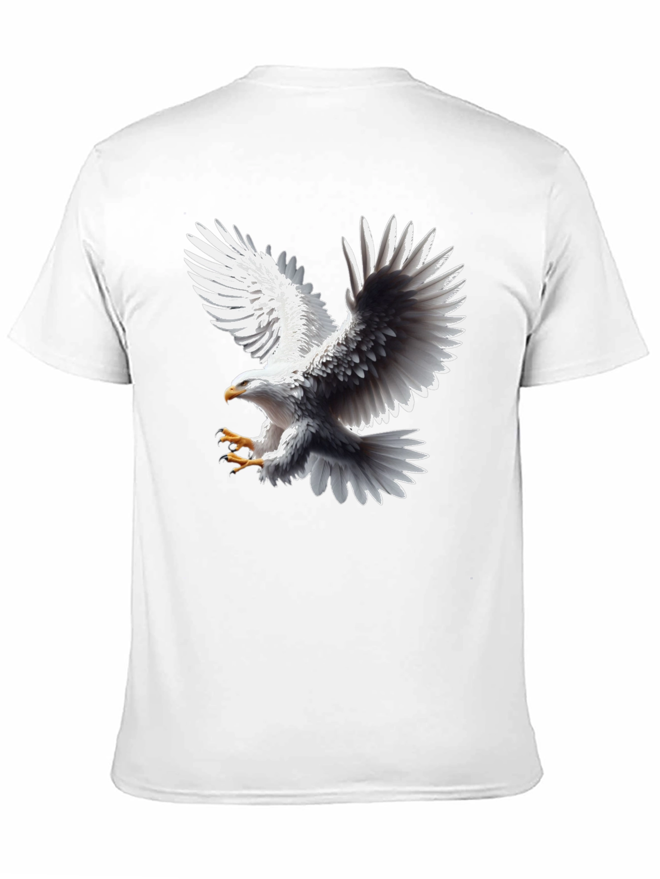 Bold Eagle Graphic Tee - Black Cotton Blend