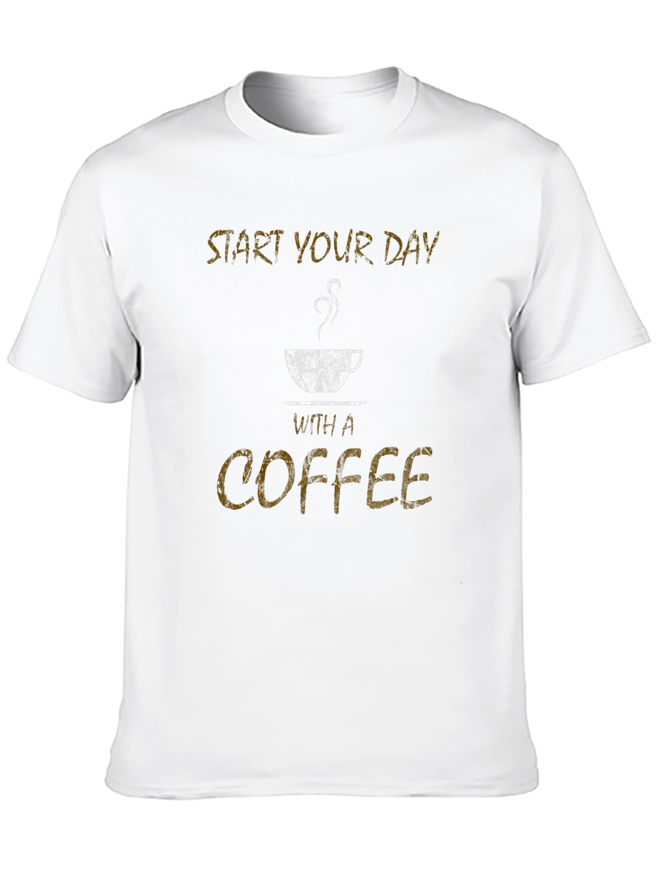 Start Your Day With Coffee Black T-Shirt