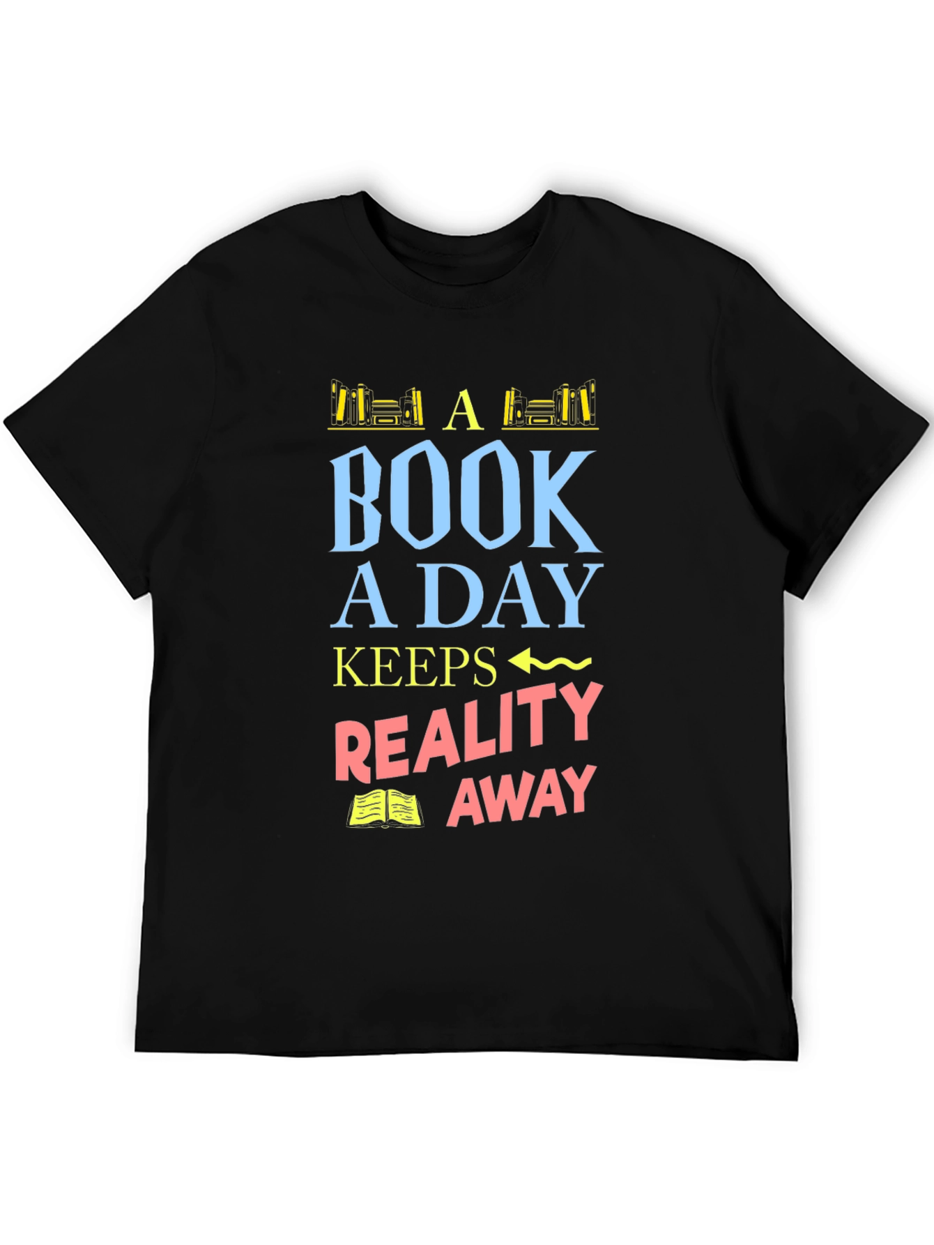 Book a Day Graphic T-Shirt - Reading Lover Tee