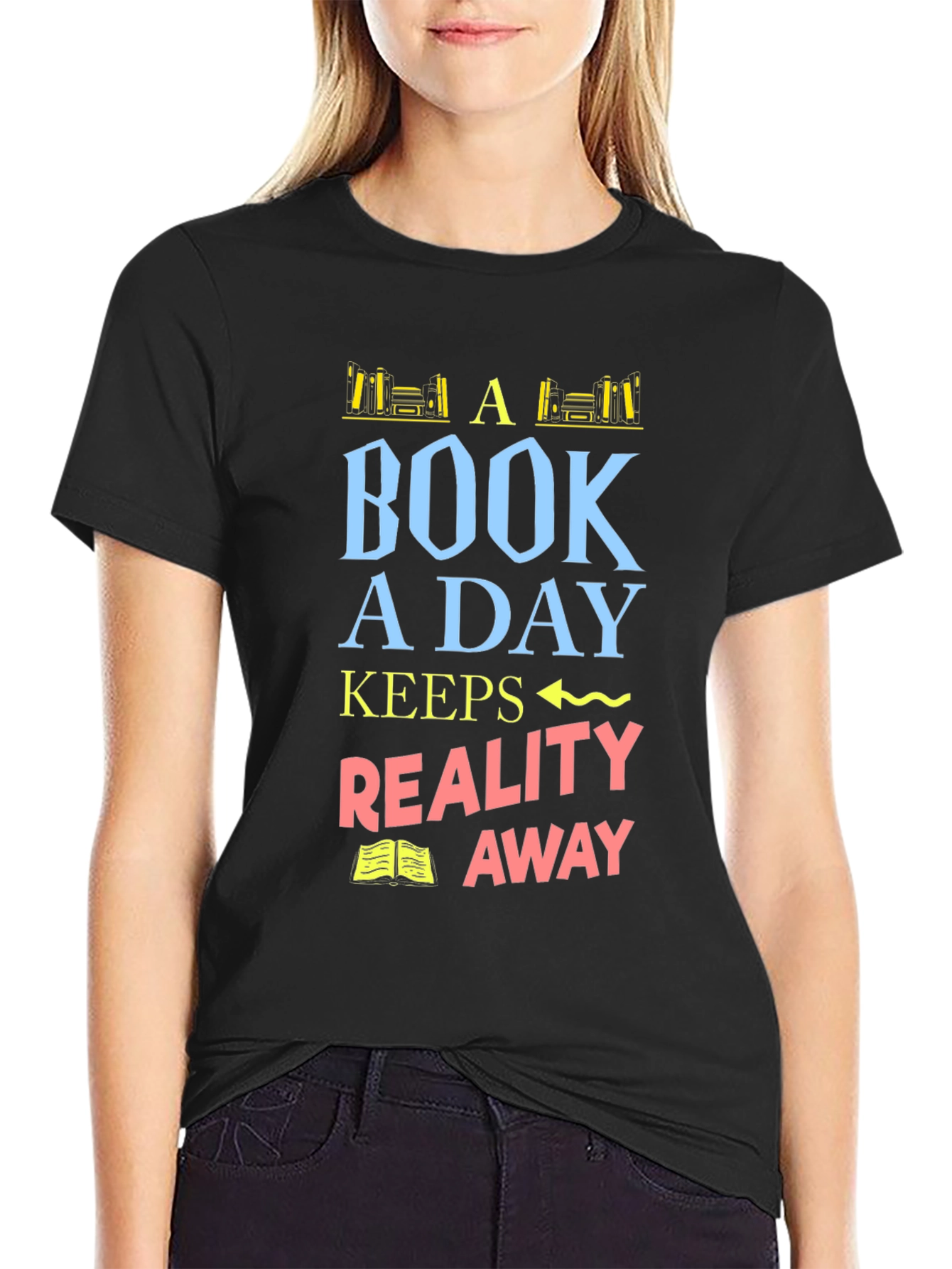 Book a Day Graphic T-Shirt - Reading Lover Tee