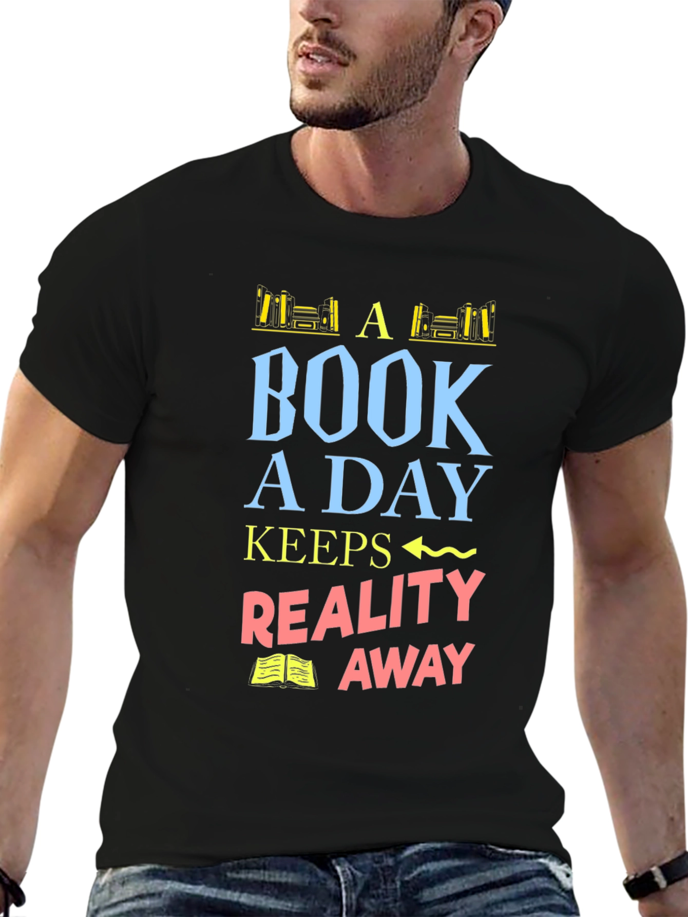 Book a Day Graphic T-Shirt - Reading Lover Tee