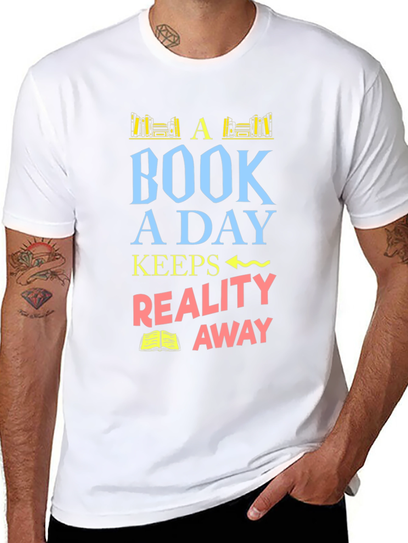 Book a Day Graphic T-Shirt - Reading Lover Tee