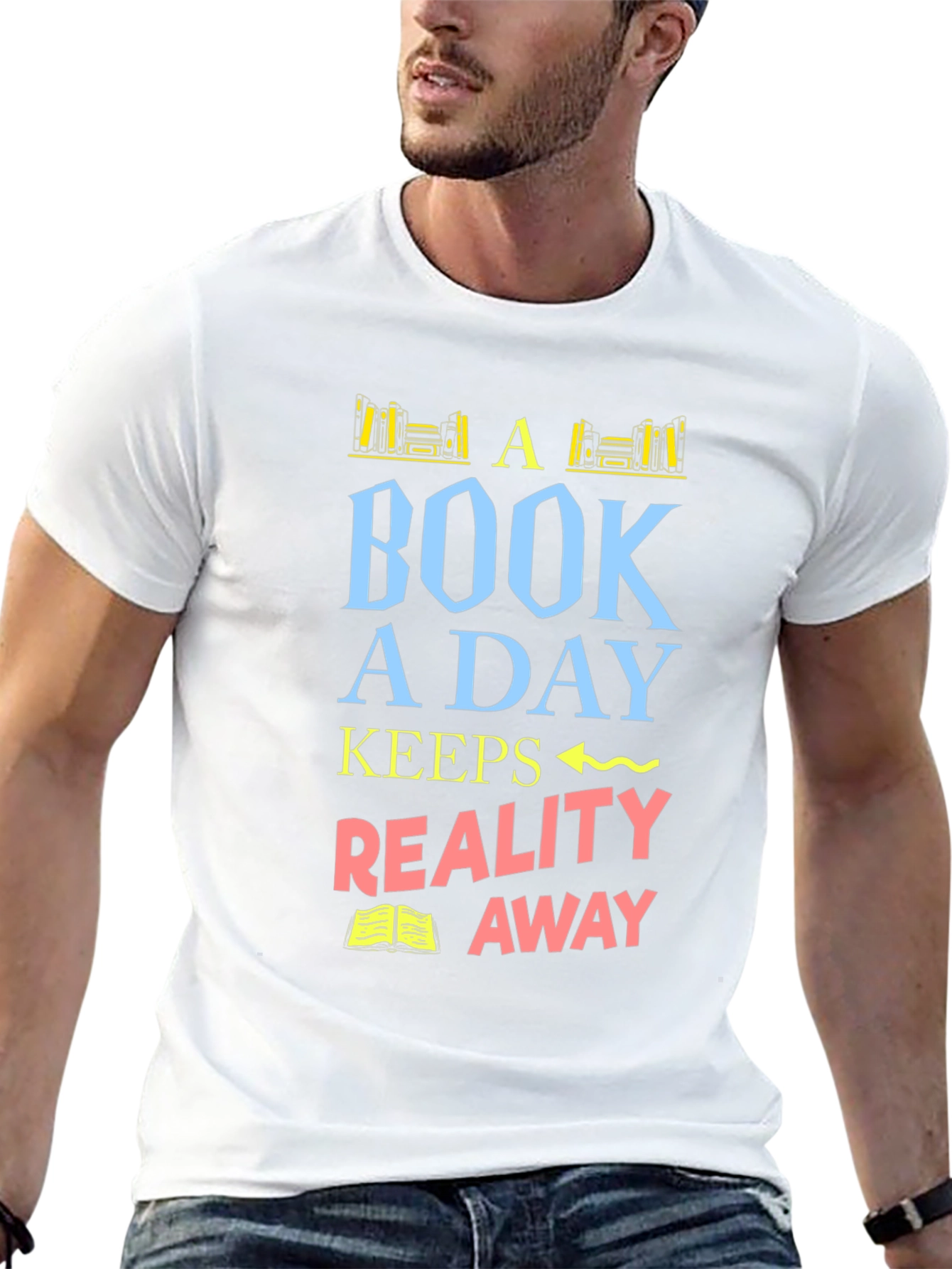 Book a Day Graphic T-Shirt - Reading Lover Tee