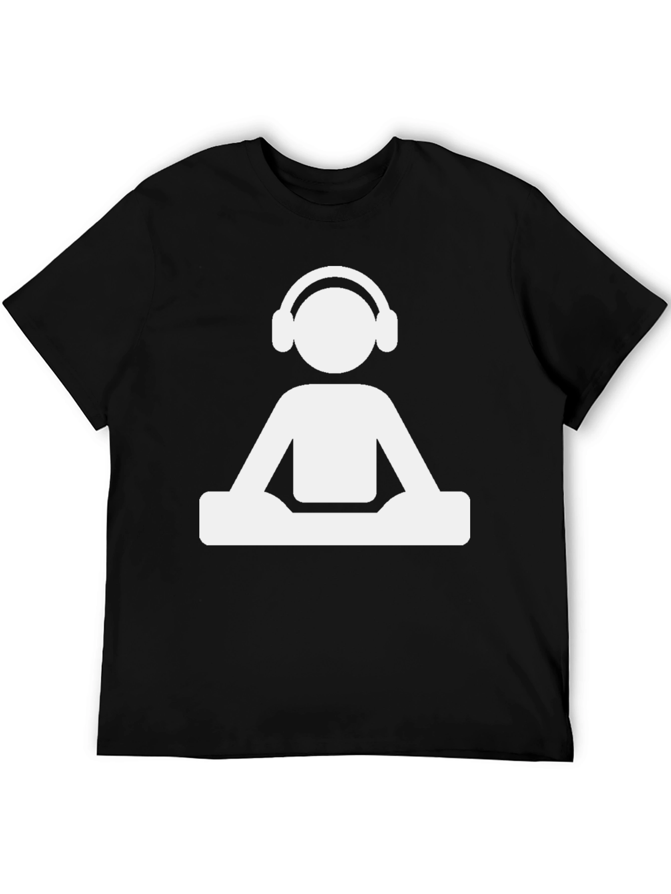 DJ Graphic Tee - Black Cotton Blend