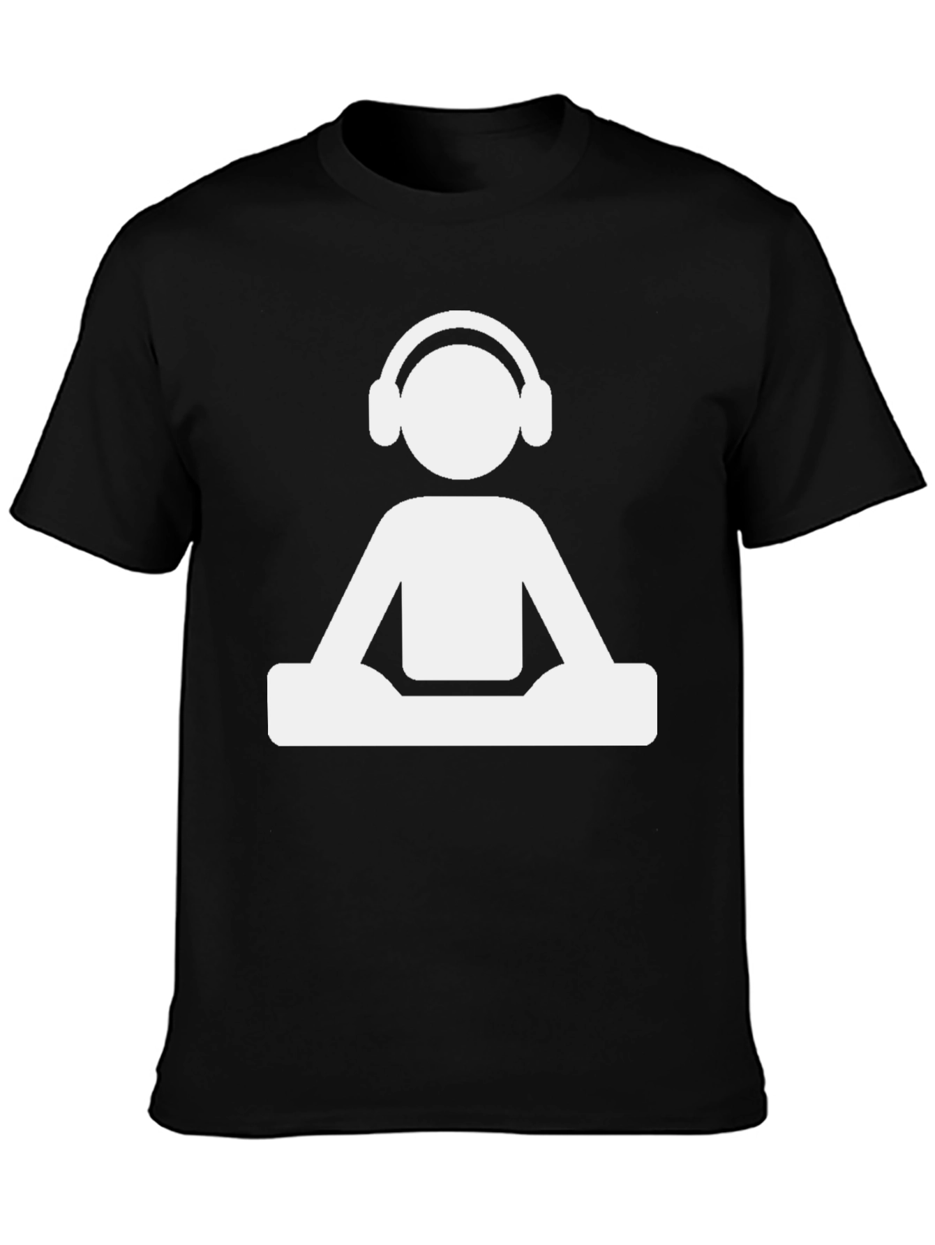 DJ Graphic Tee - Black Cotton Blend