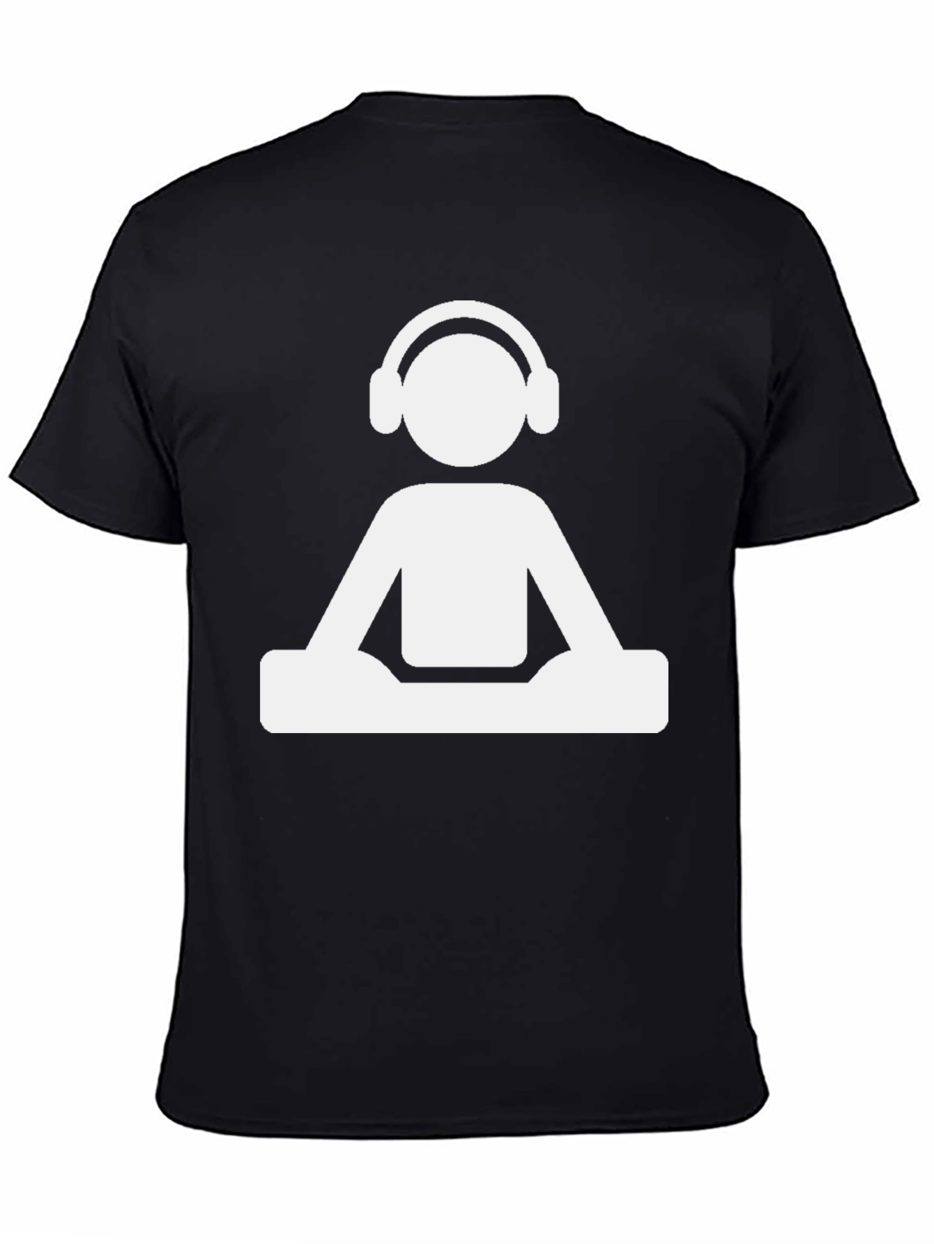 DJ Graphic Tee - Black Cotton Blend