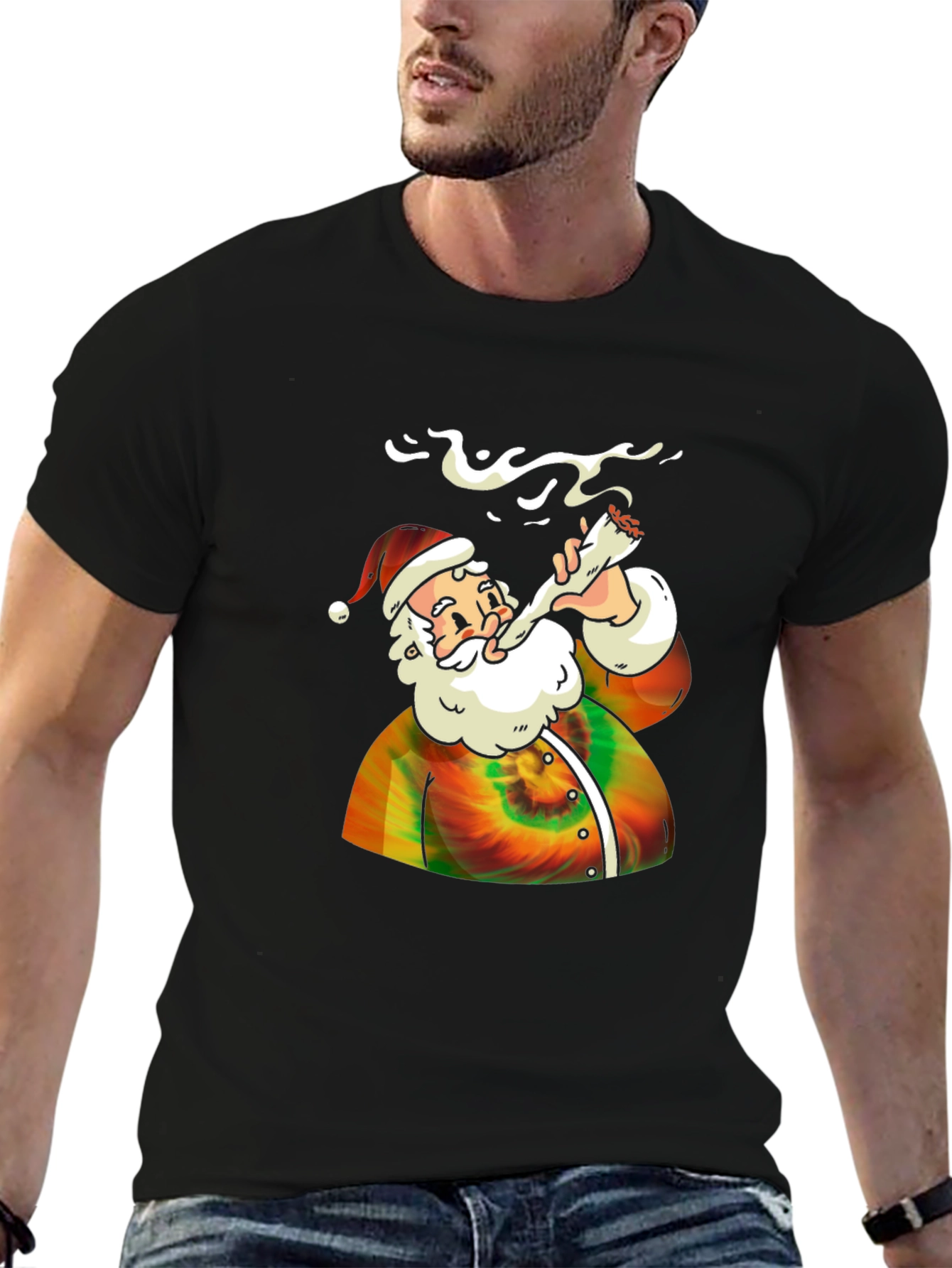 Tie-Dye Santa T-Shirt