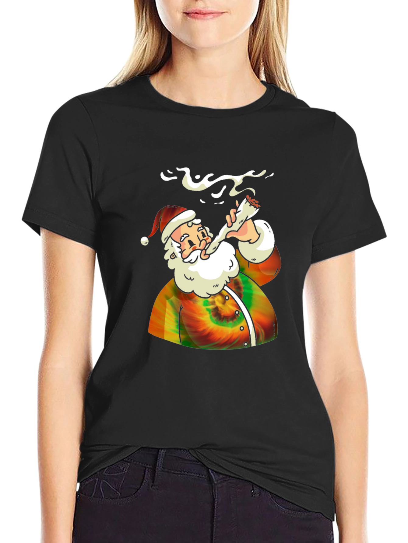 Tie-Dye Santa T-Shirt