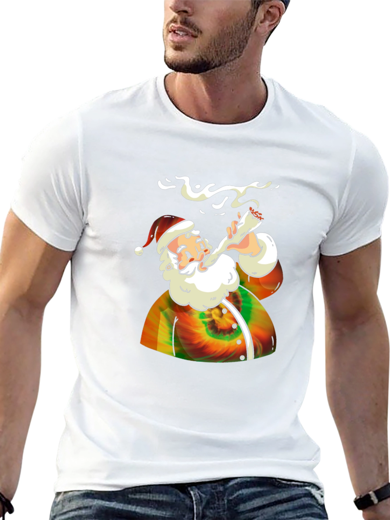 Tie-Dye Santa T-Shirt