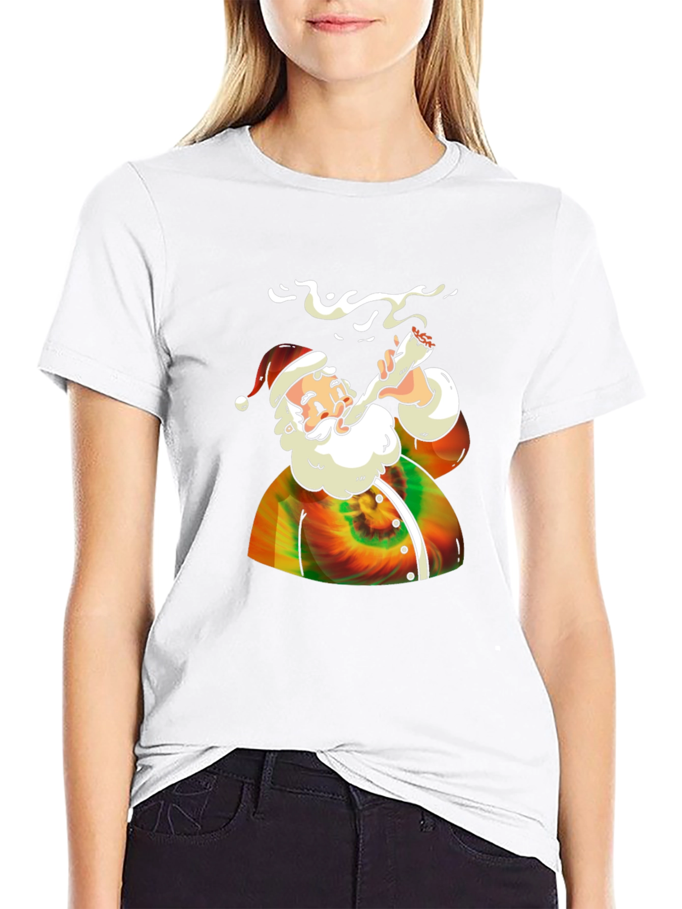 Tie-Dye Santa T-Shirt