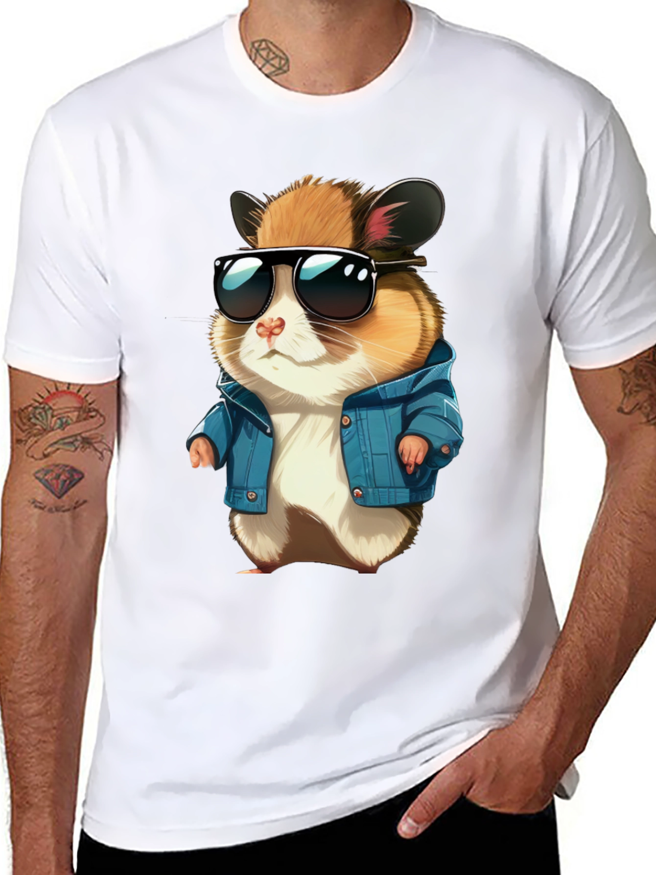 Cool Hamster Graphic Tee - Streetwear Style
