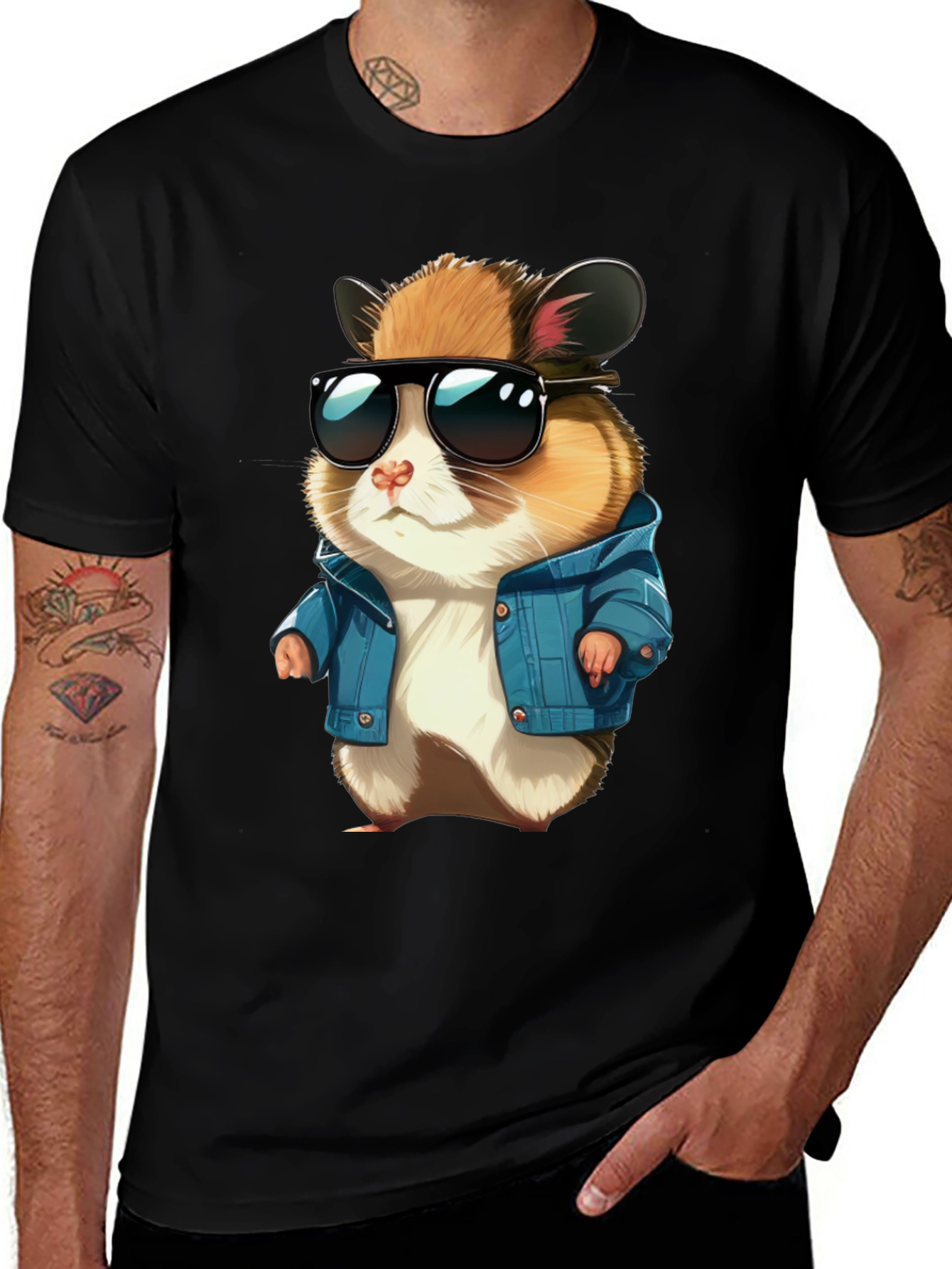 Cool Hamster Graphic Tee - Streetwear Style