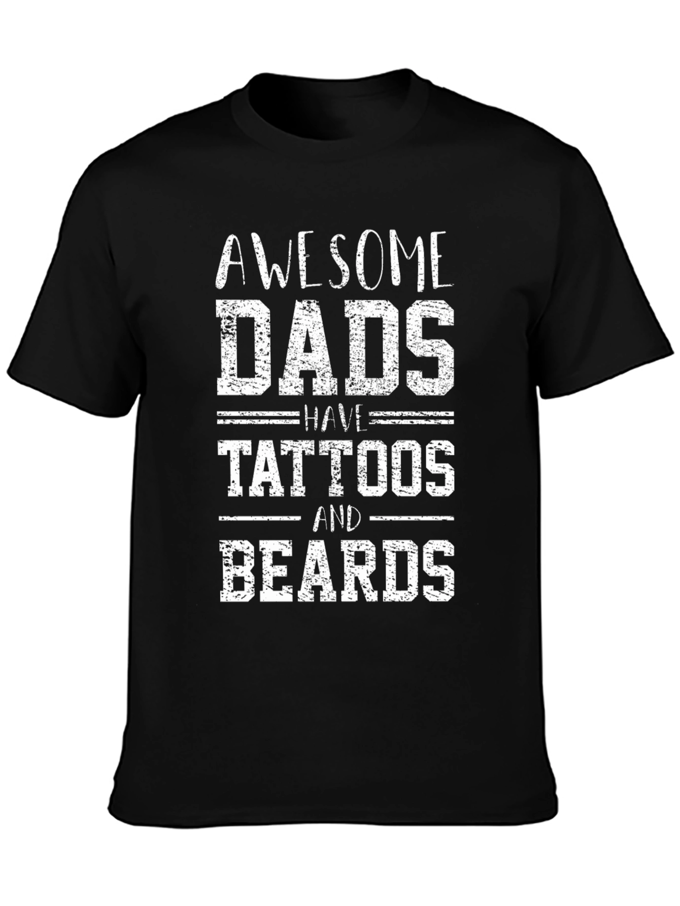 Awesome Dads Tattoos & Beards Graphic Tee