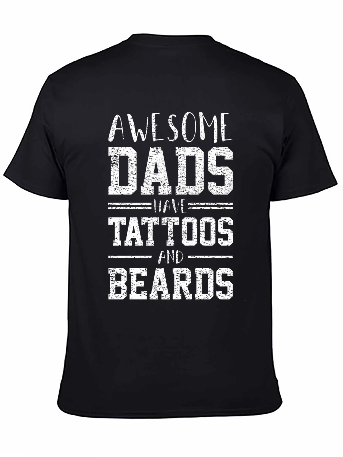 Awesome Dads Tattoos & Beards Graphic Tee