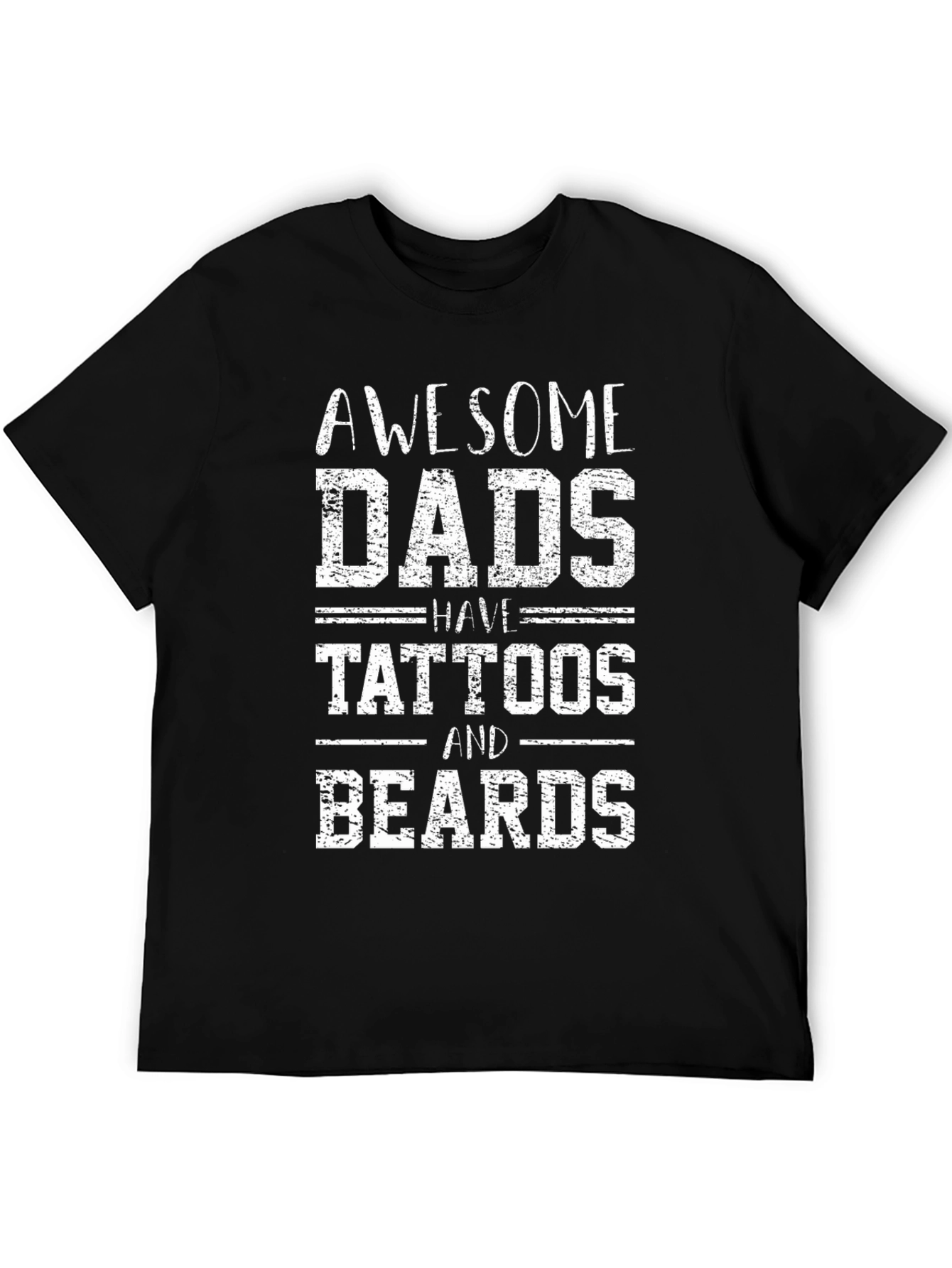 Awesome Dads Tattoos & Beards Graphic Tee