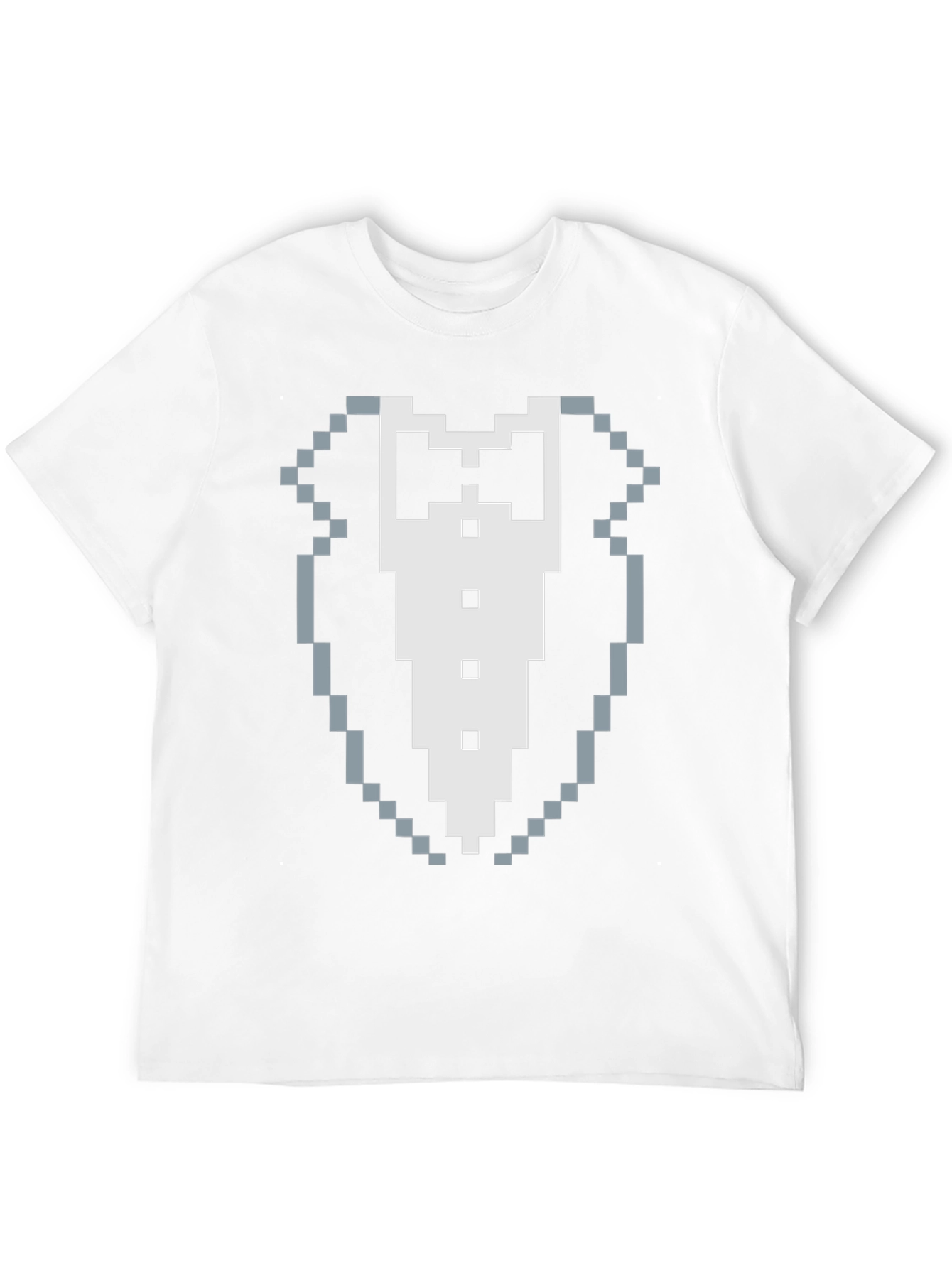 Pixel Tuxedo Graphic Tee - 8-Bit Style