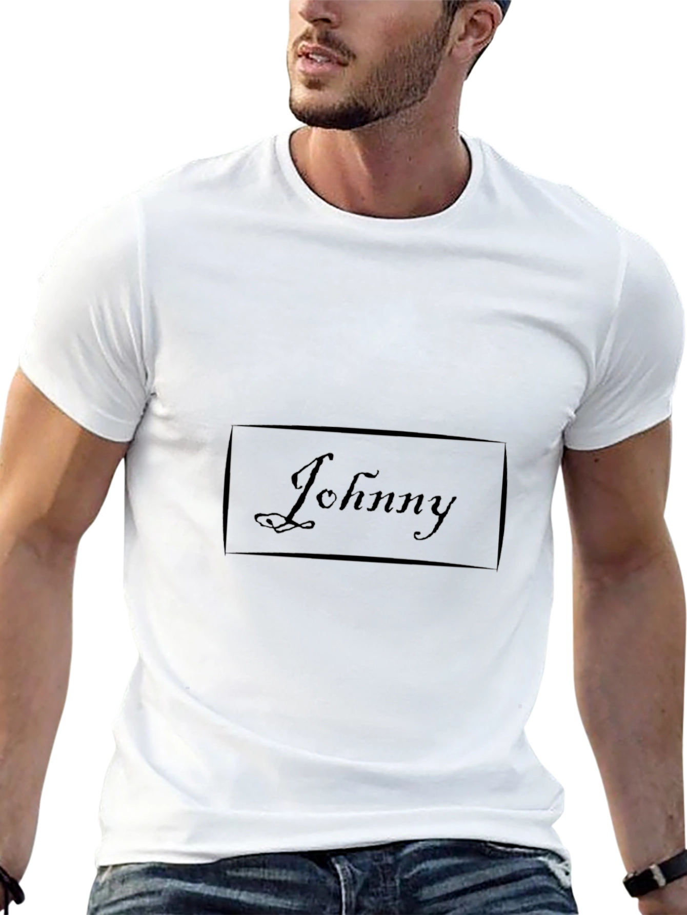 Johnny Graphic Tee - Stylish Black Cotton T-Shirt