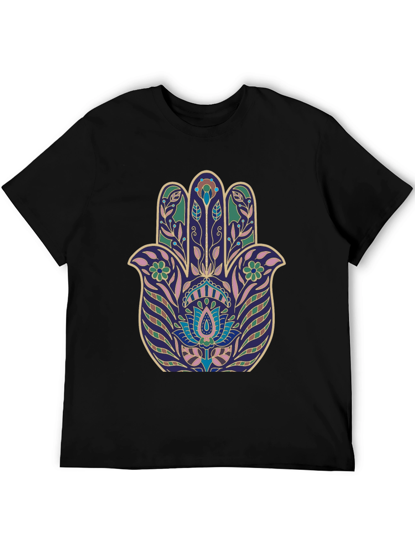 Hamsa Hand Graphic Tee - Stylish Spiritual Protection