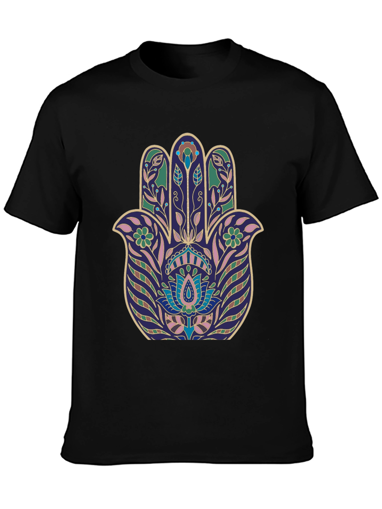 Hamsa Hand Graphic Tee - Stylish Spiritual Protection