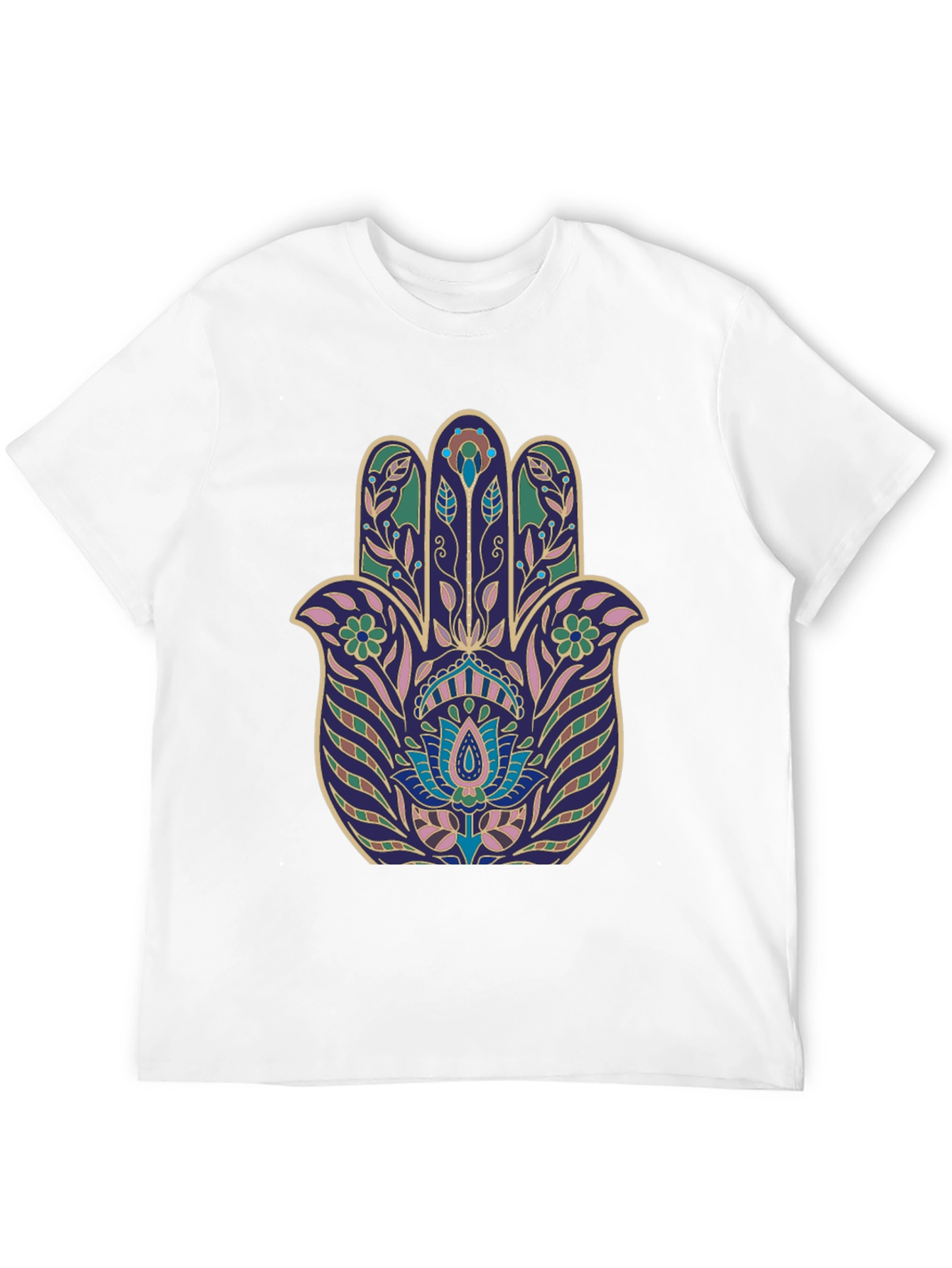 Hamsa Hand Graphic Tee - Stylish Spiritual Protection
