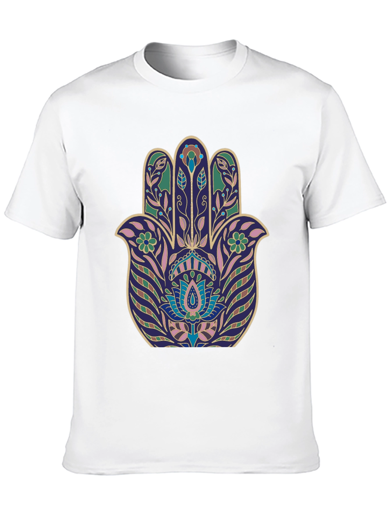 Hamsa Hand Graphic Tee - Stylish Spiritual Protection