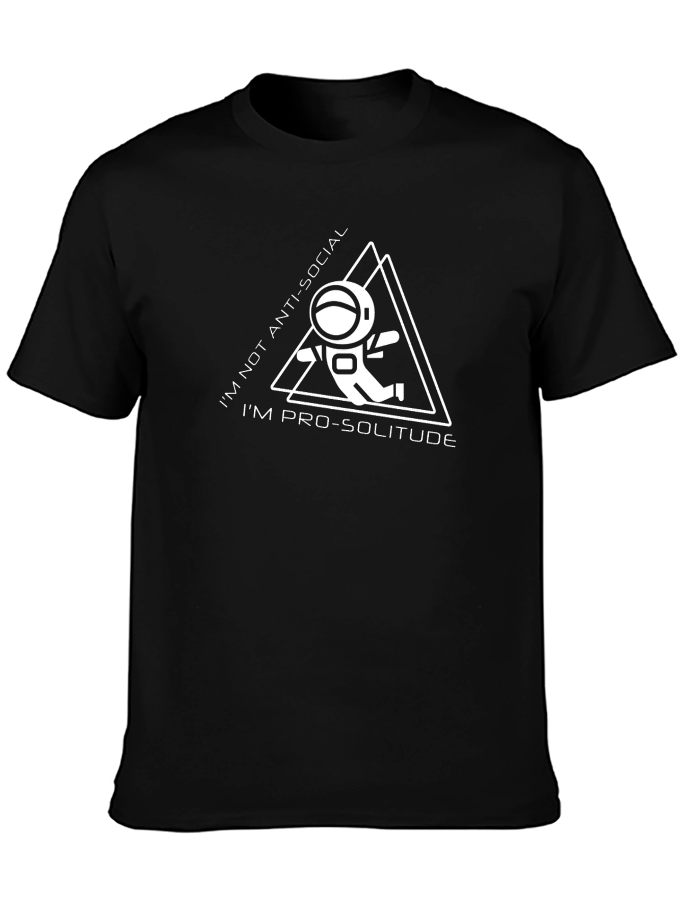 Pro-Solitude Astronaut Graphic Tee - Black