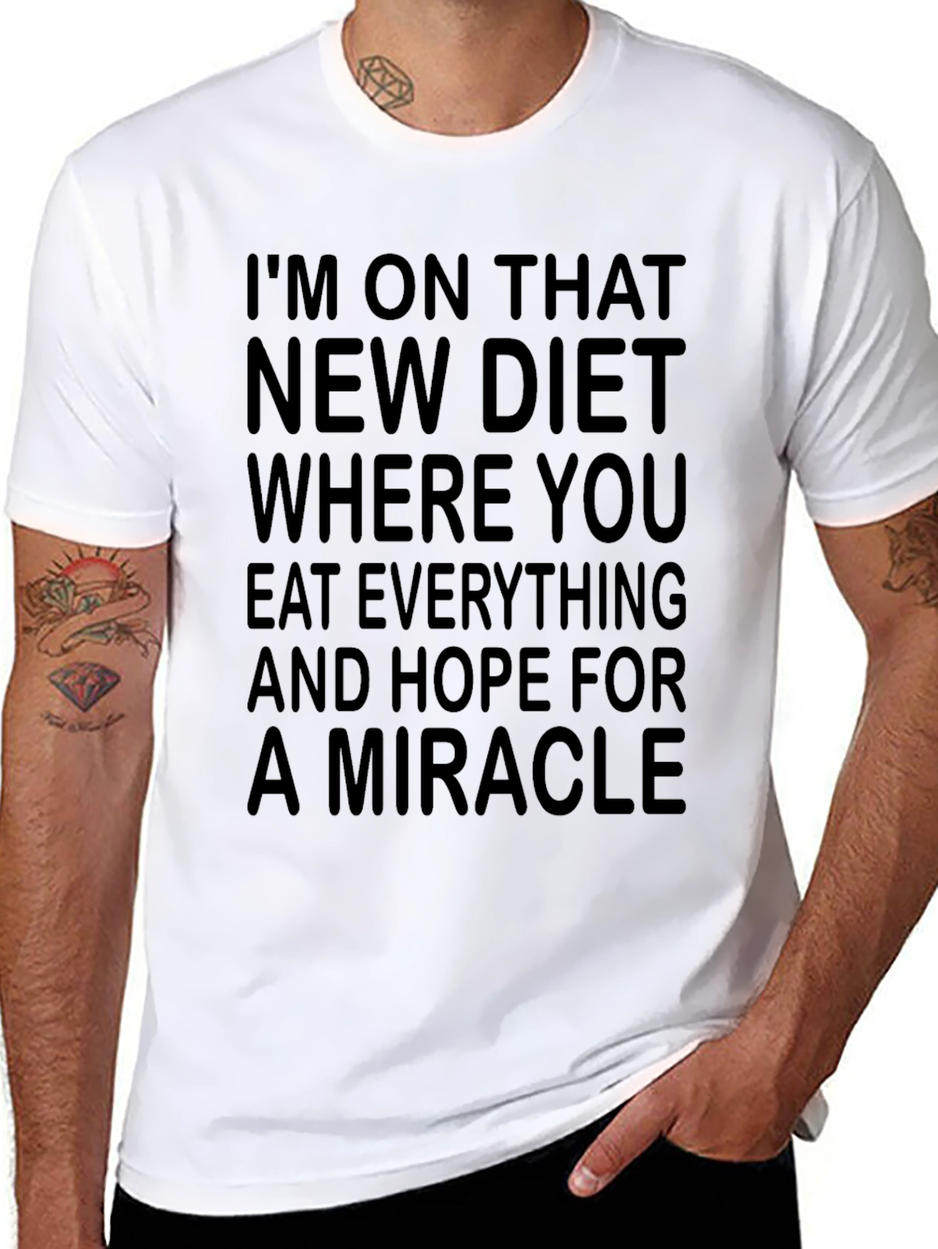 Funny Diet T-Shirt - Hope for a Miracle