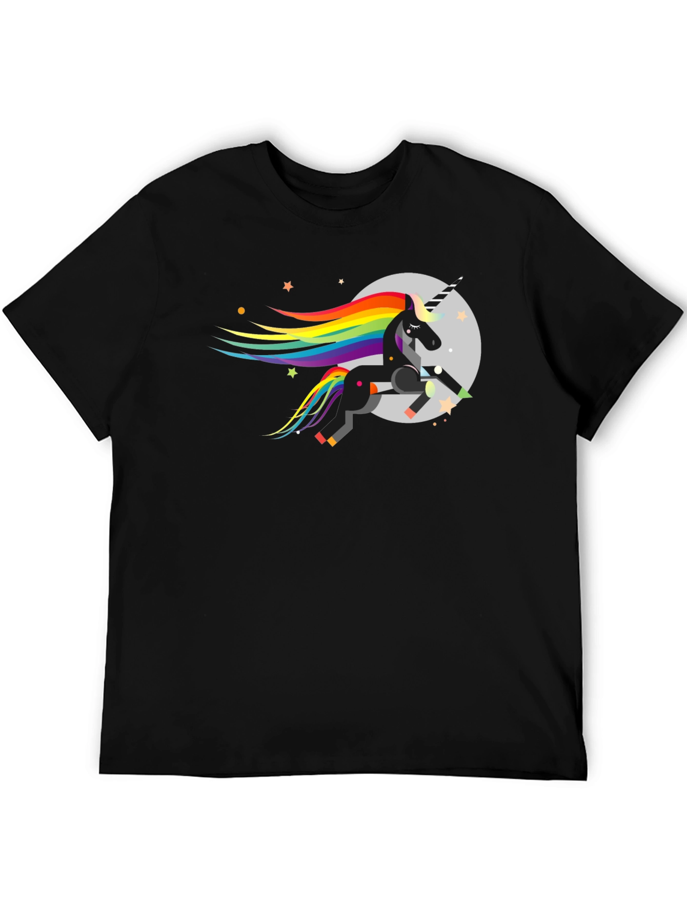 Unicorn T-Shirt - Rainbow Mane Design
