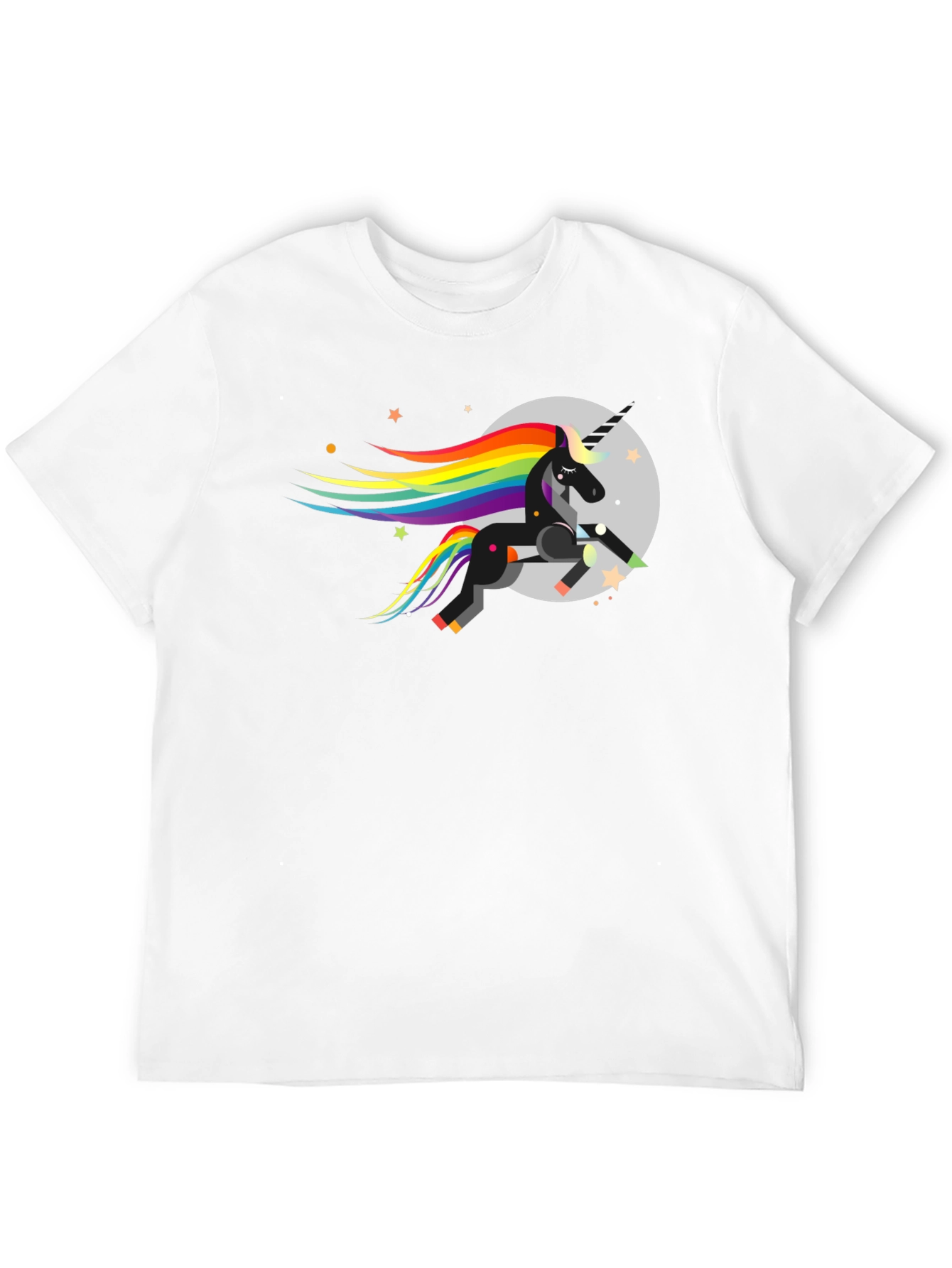 Unicorn T-Shirt - Rainbow Mane Design