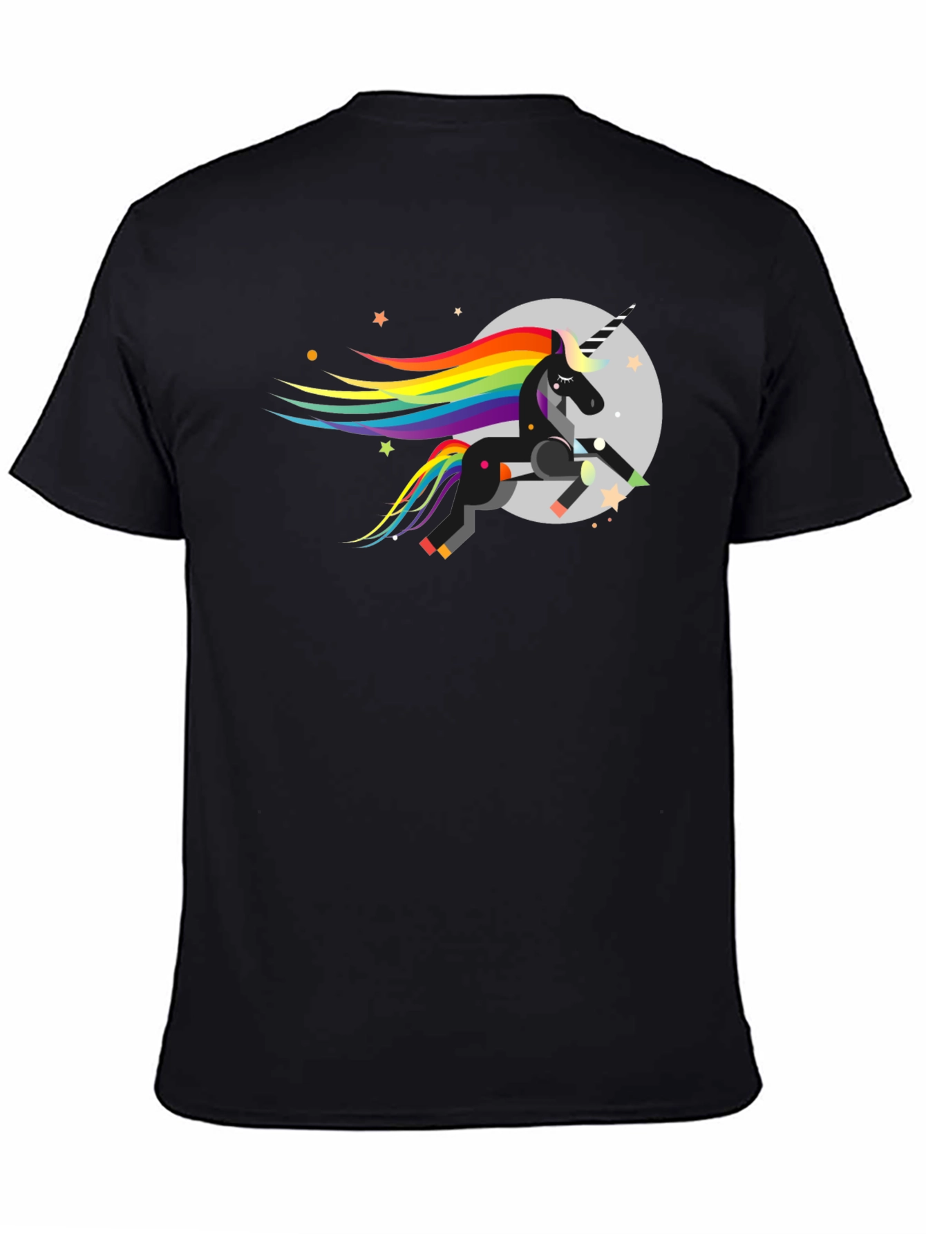 Unicorn T-Shirt - Rainbow Mane Design