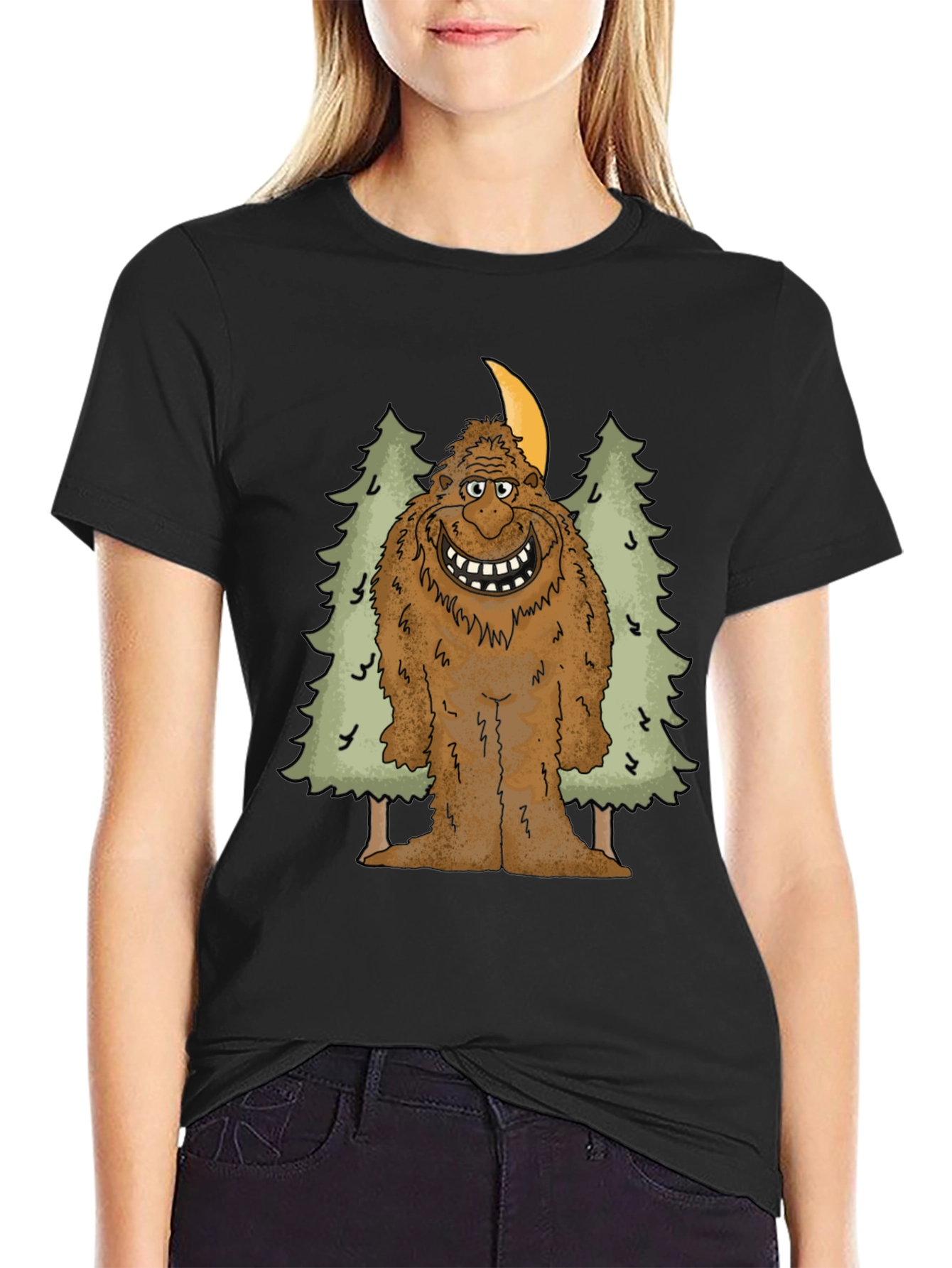 Bigfoot T-Shirt: Forest Sasquatch Graphic Tee