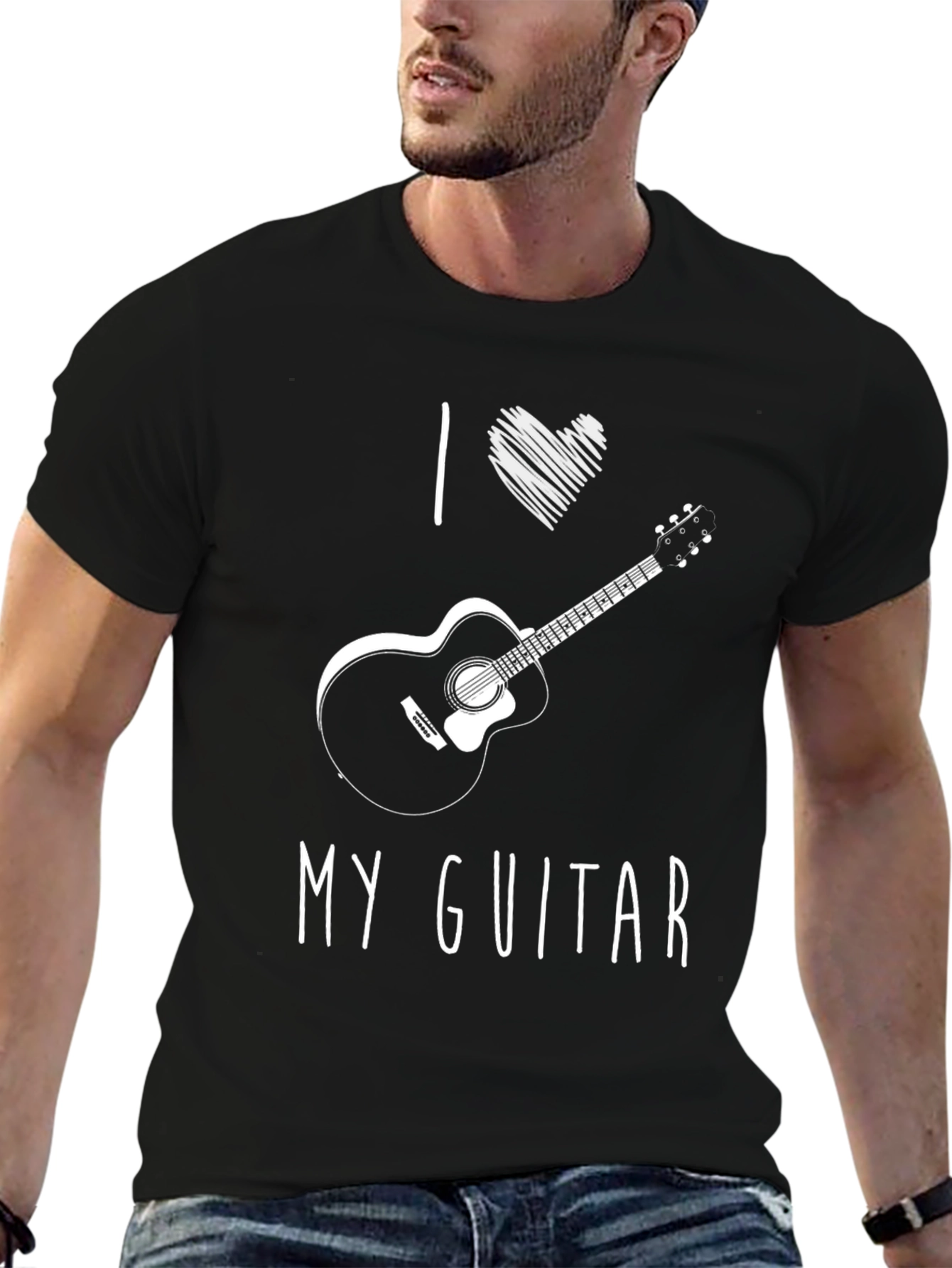 I Love My Guitar Graphic T-Shirt
