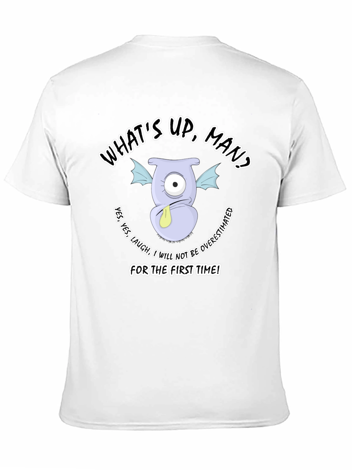 Humorous Monster Graphic T-Shirt