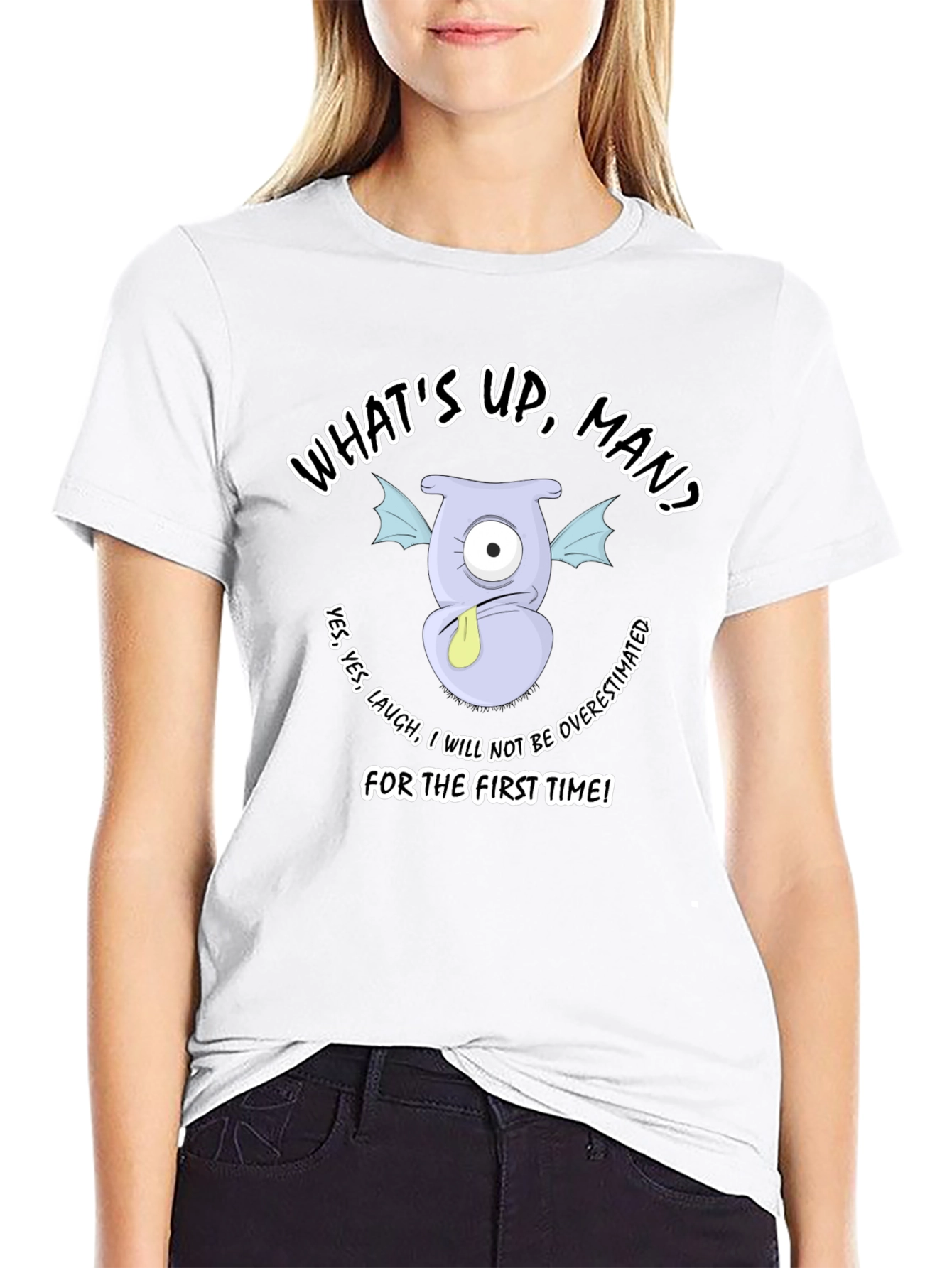 Humorous Monster Graphic T-Shirt