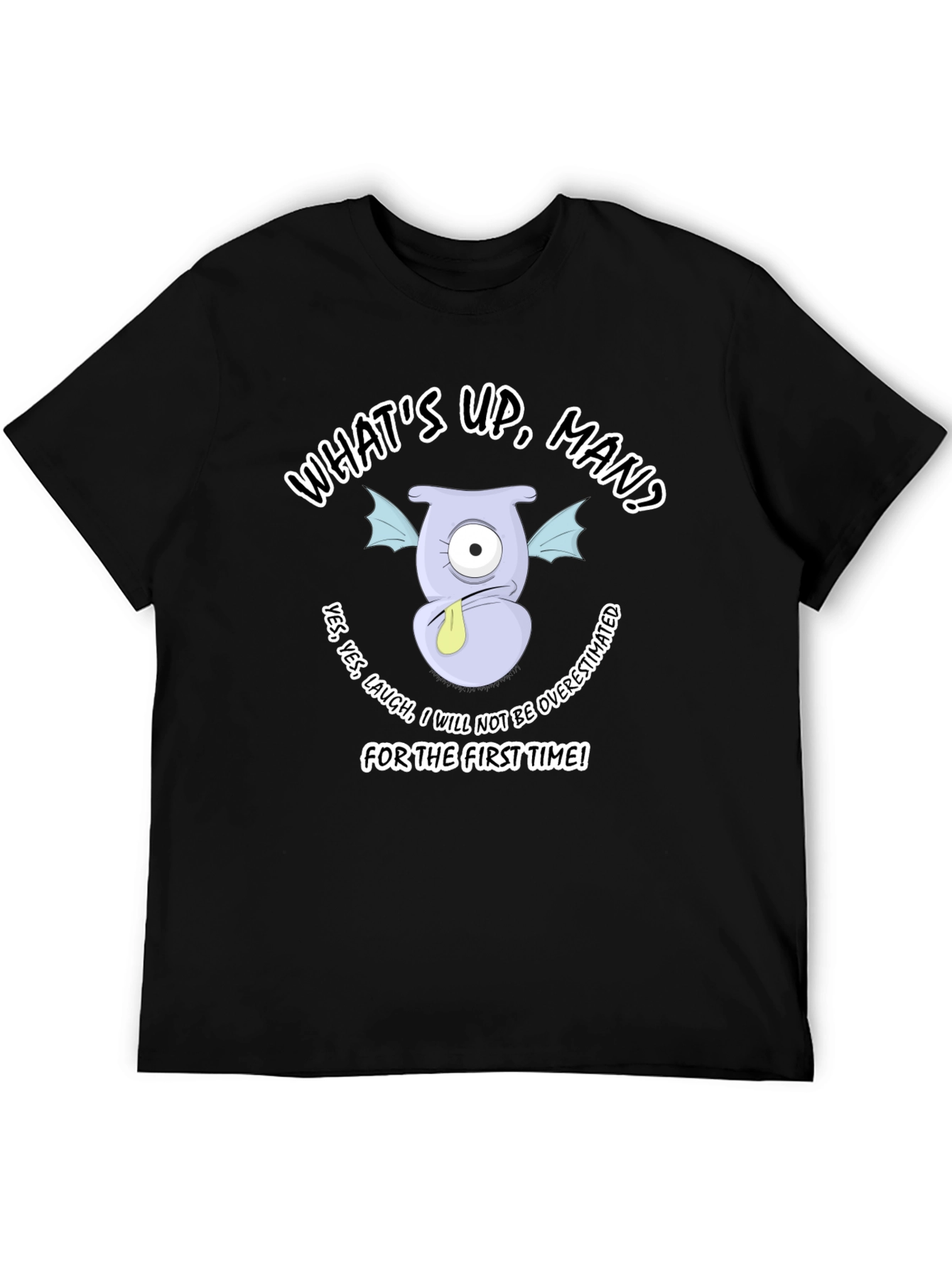 Humorous Monster Graphic T-Shirt